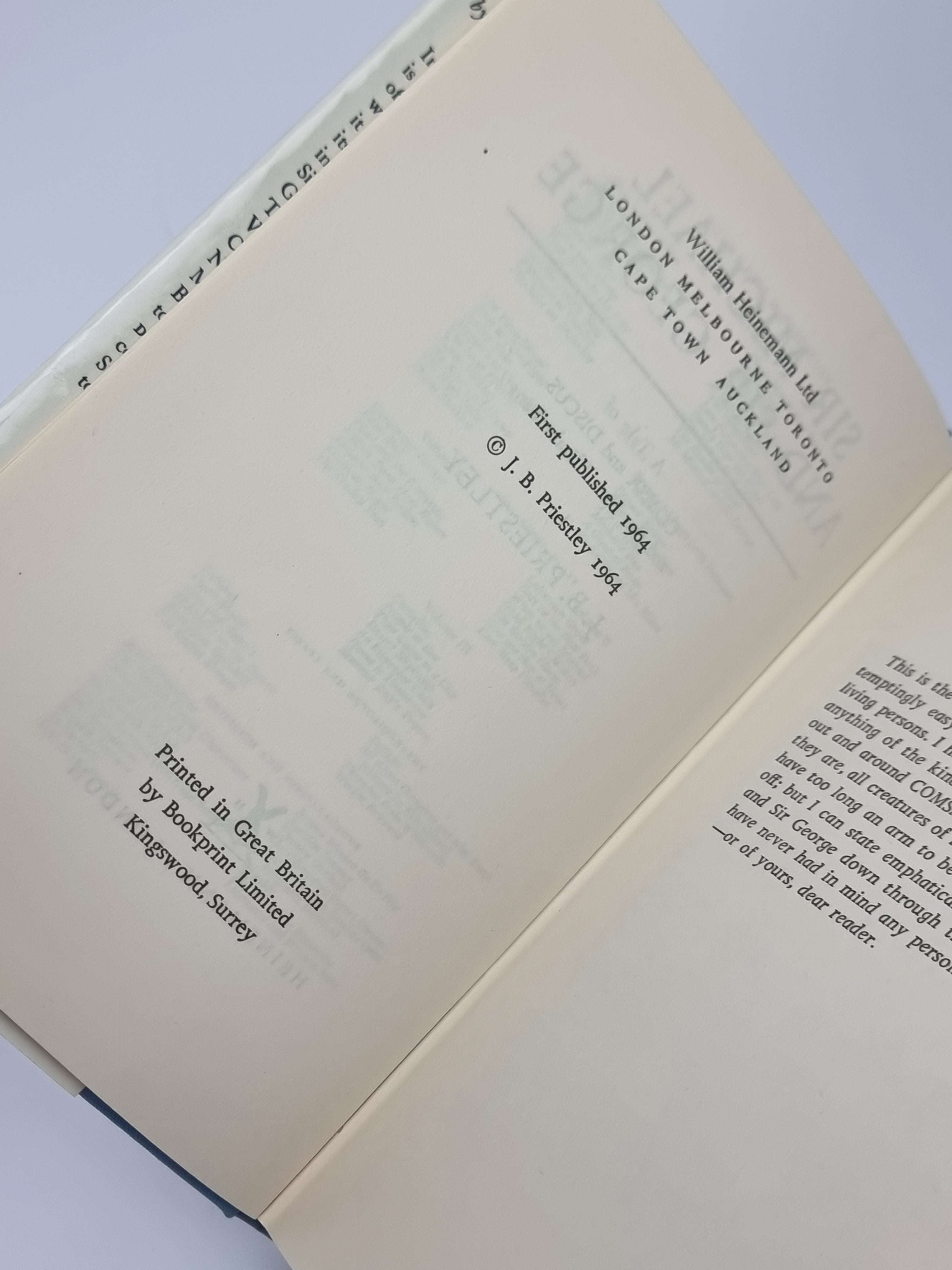 Sir Michael and Sir George, J. B. Priestley — 1st Edition
