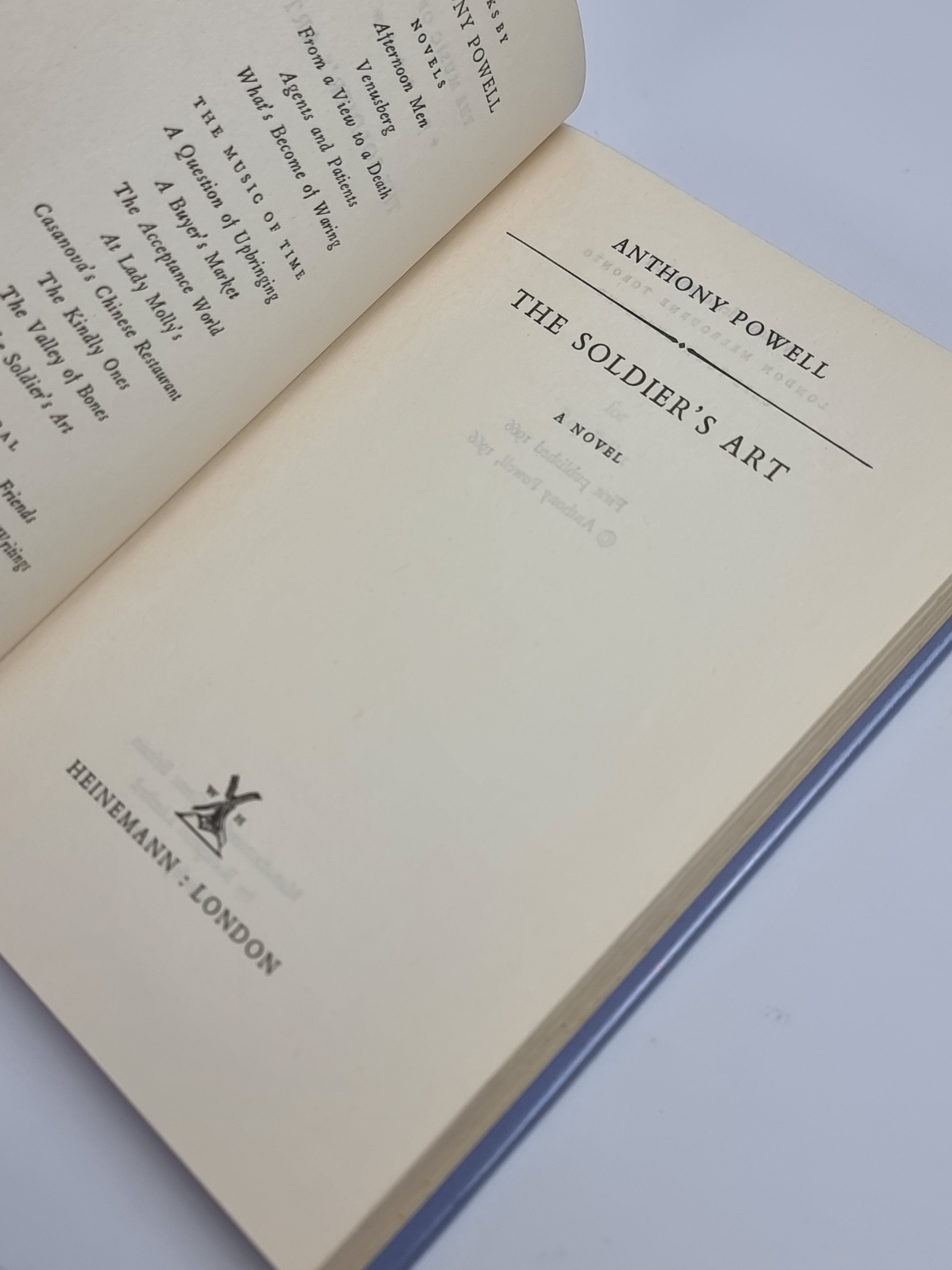 The Soldier's Art, Anthony Powell — 1st Edition