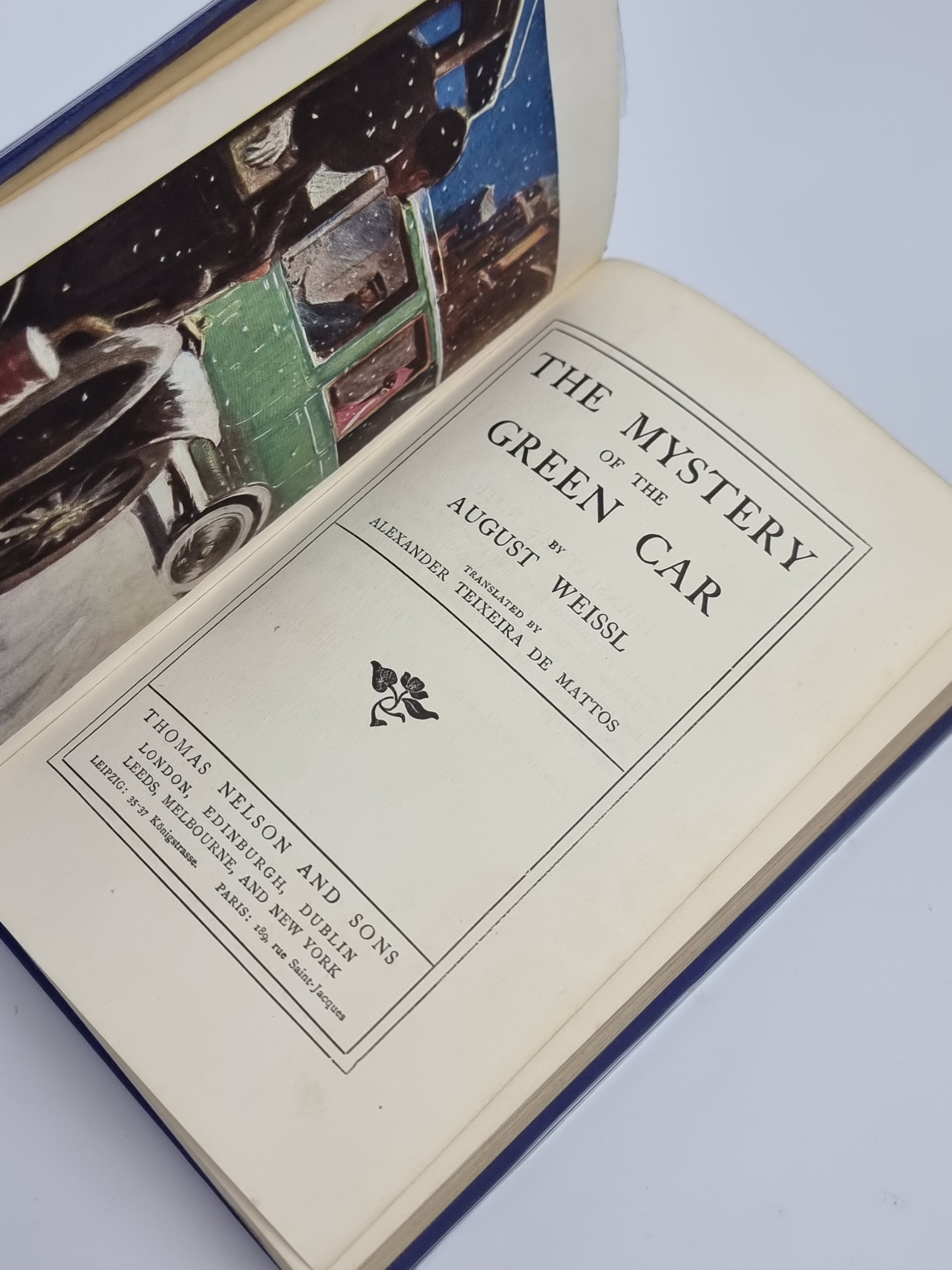 The Mystery of the Green Car, August Weissl — 1st Edition
