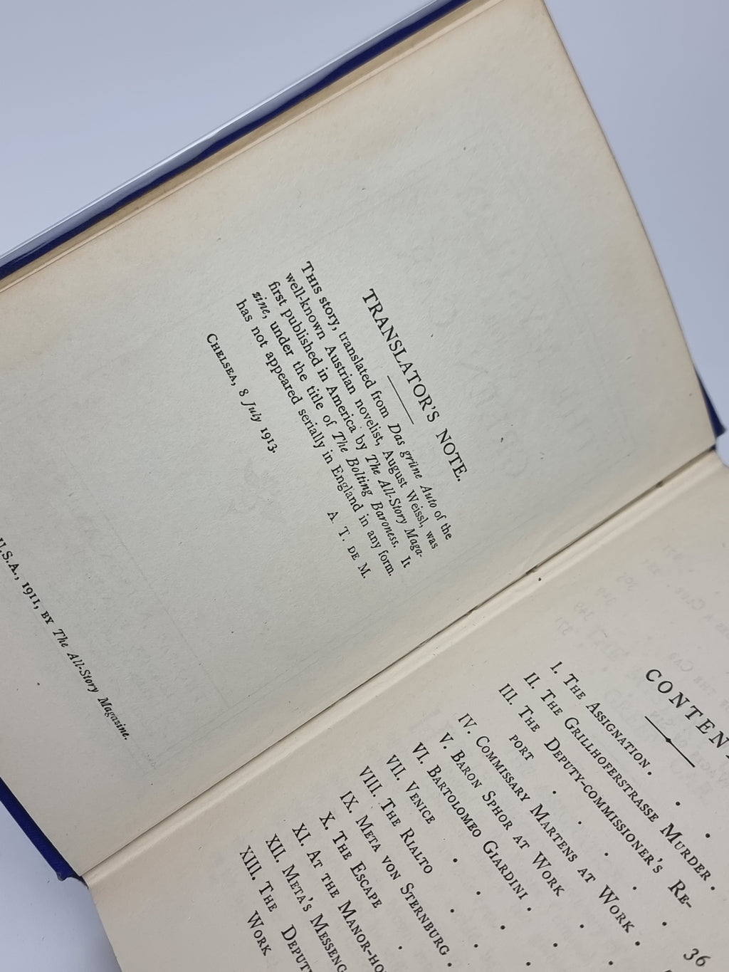 The Mystery of the Green Car, August Weissl — 1st Edition