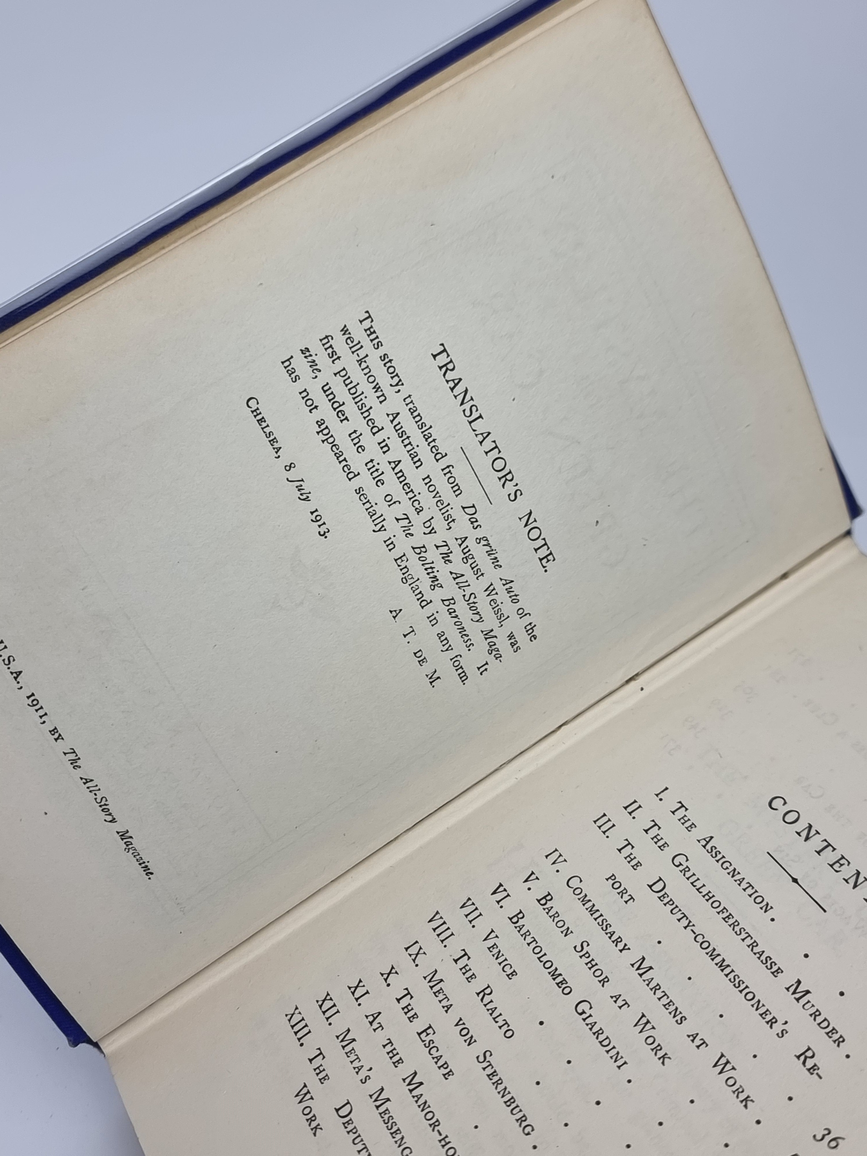 The Mystery of the Green Car, August Weissl — 1st Edition