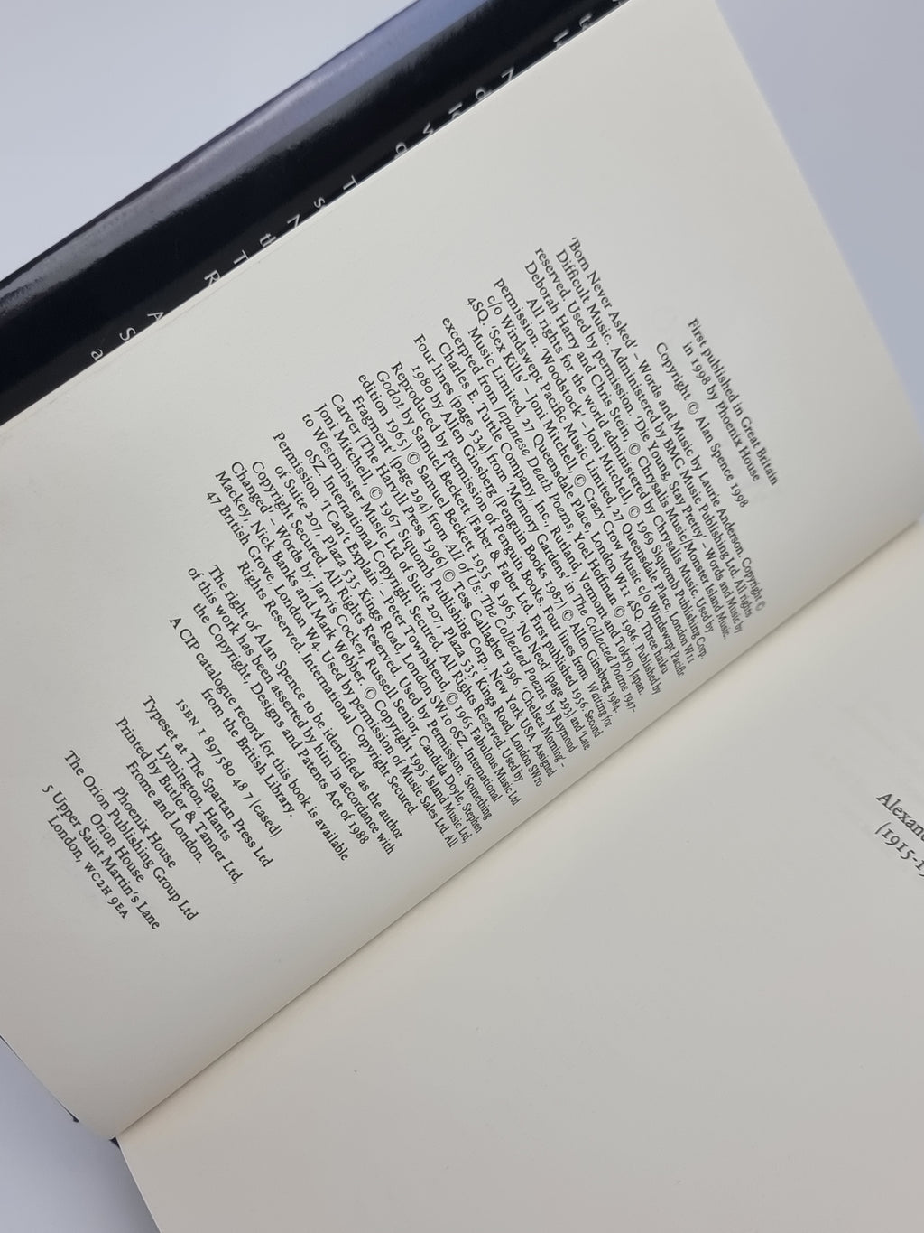 Way to Go, Alan Spence — 1st Edition