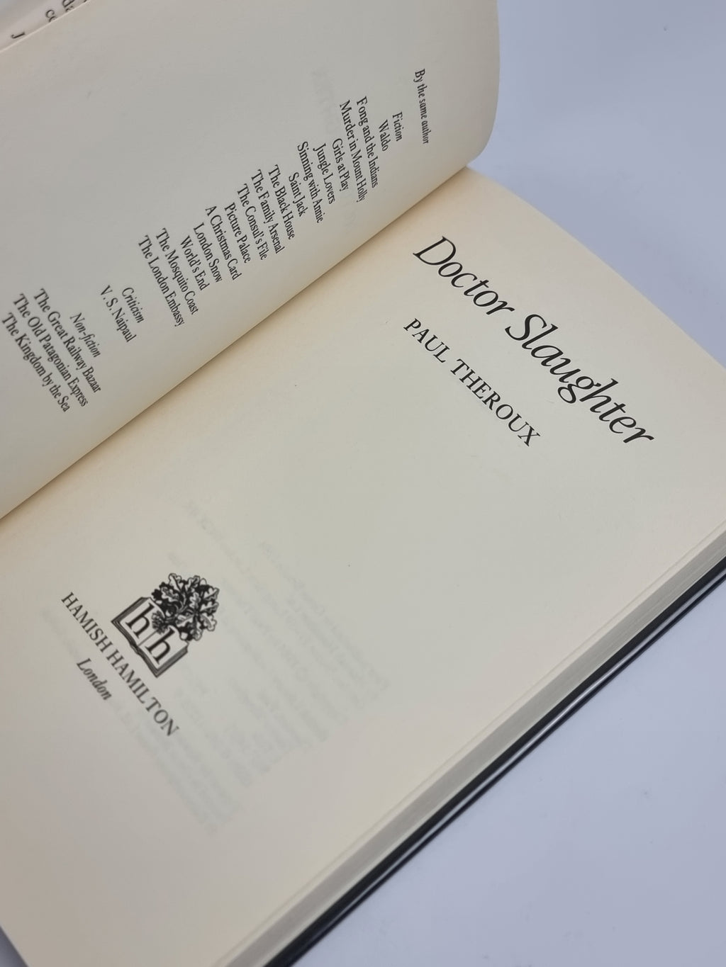 Doctor Slaughter, Paul Theroux — 1st Edition