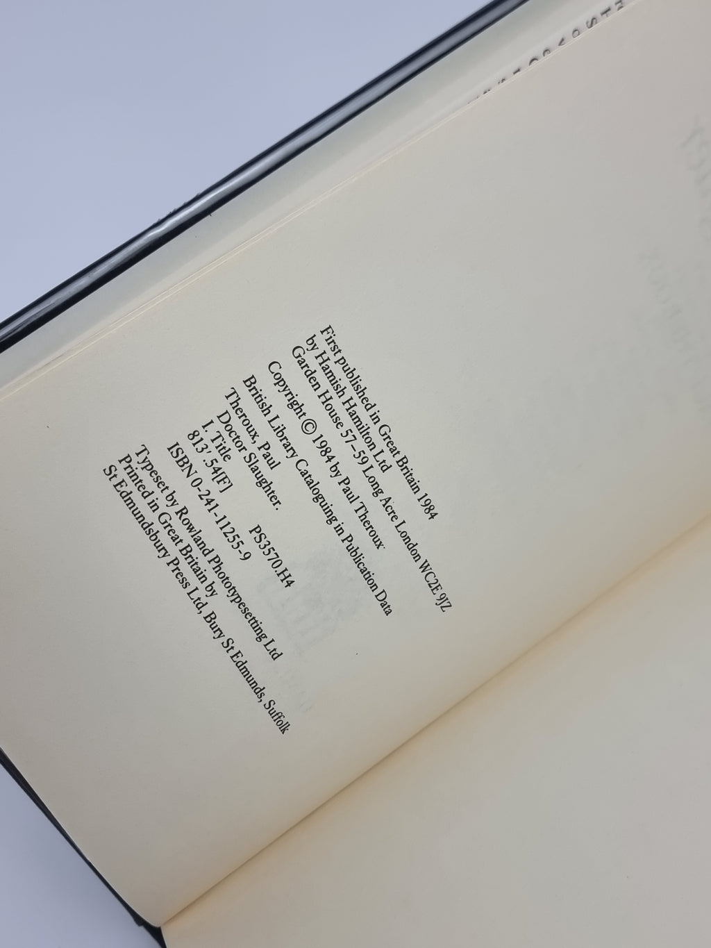 Doctor Slaughter, Paul Theroux — 1st Edition