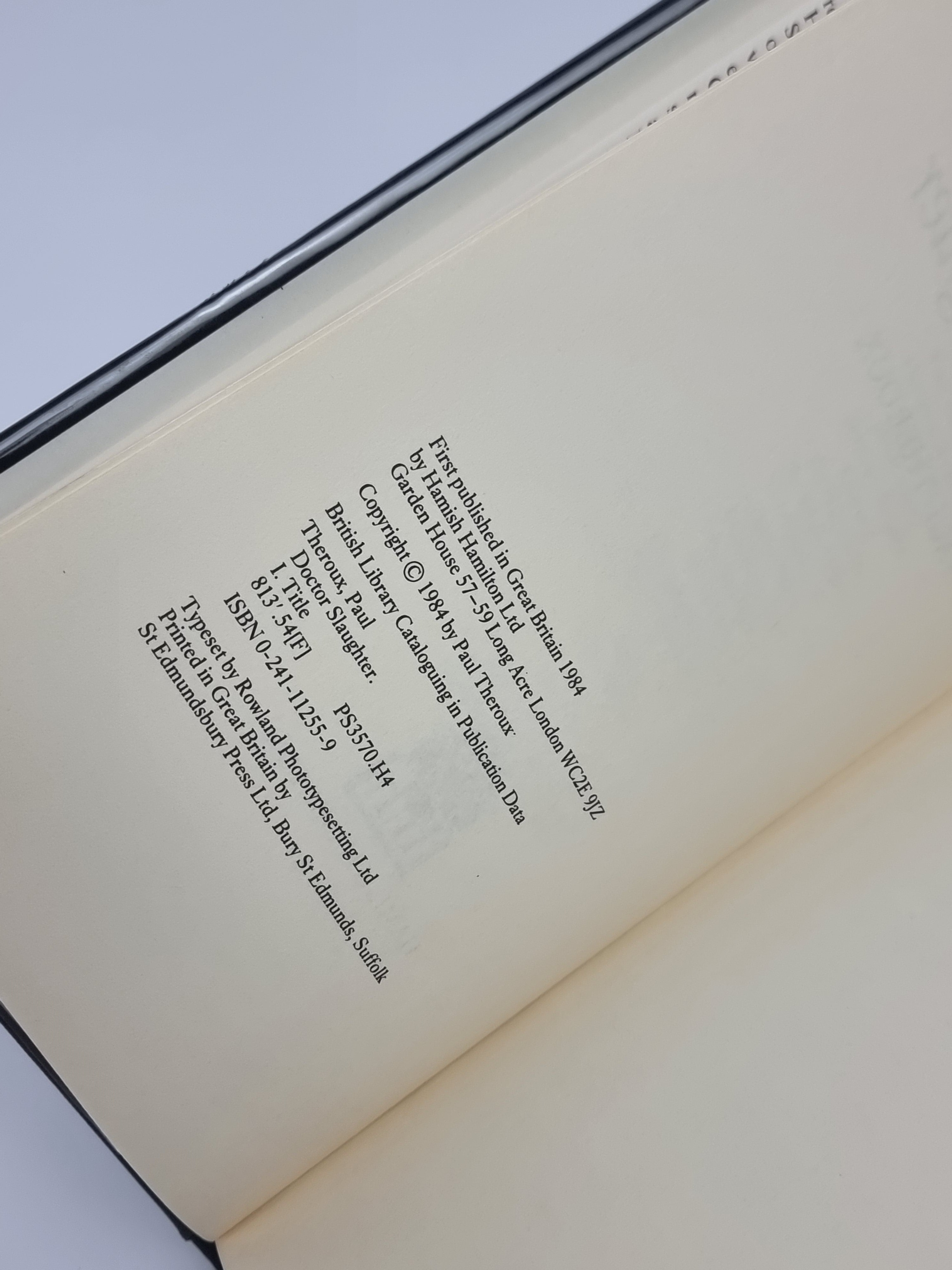 Doctor Slaughter, Paul Theroux — 1st Edition