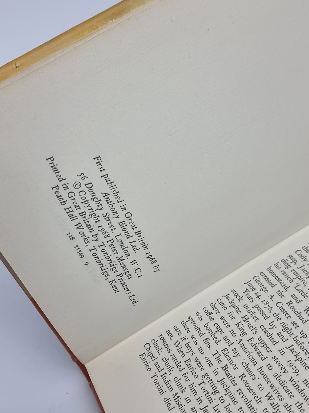 Jacklove, Peter Menegas — 1st Edition