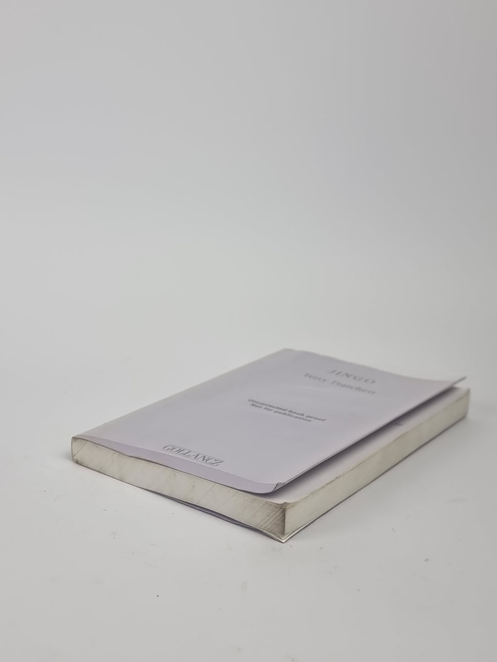 Jingo, Terry Pratchett — Uncorrected Proof