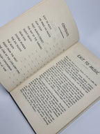 Exit to Music, Nigel Morland — 1st Edition
