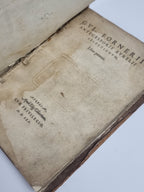Gvl. Forner II; Antecessoris Averl II, Selection Nvm, Gulielmus Forneius — 1st Ed.
