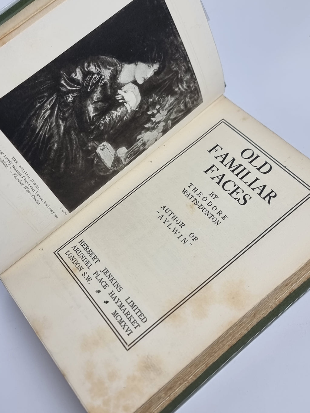 Old Familiar Faces, Theodore Watts-Dunton — 1st Edition