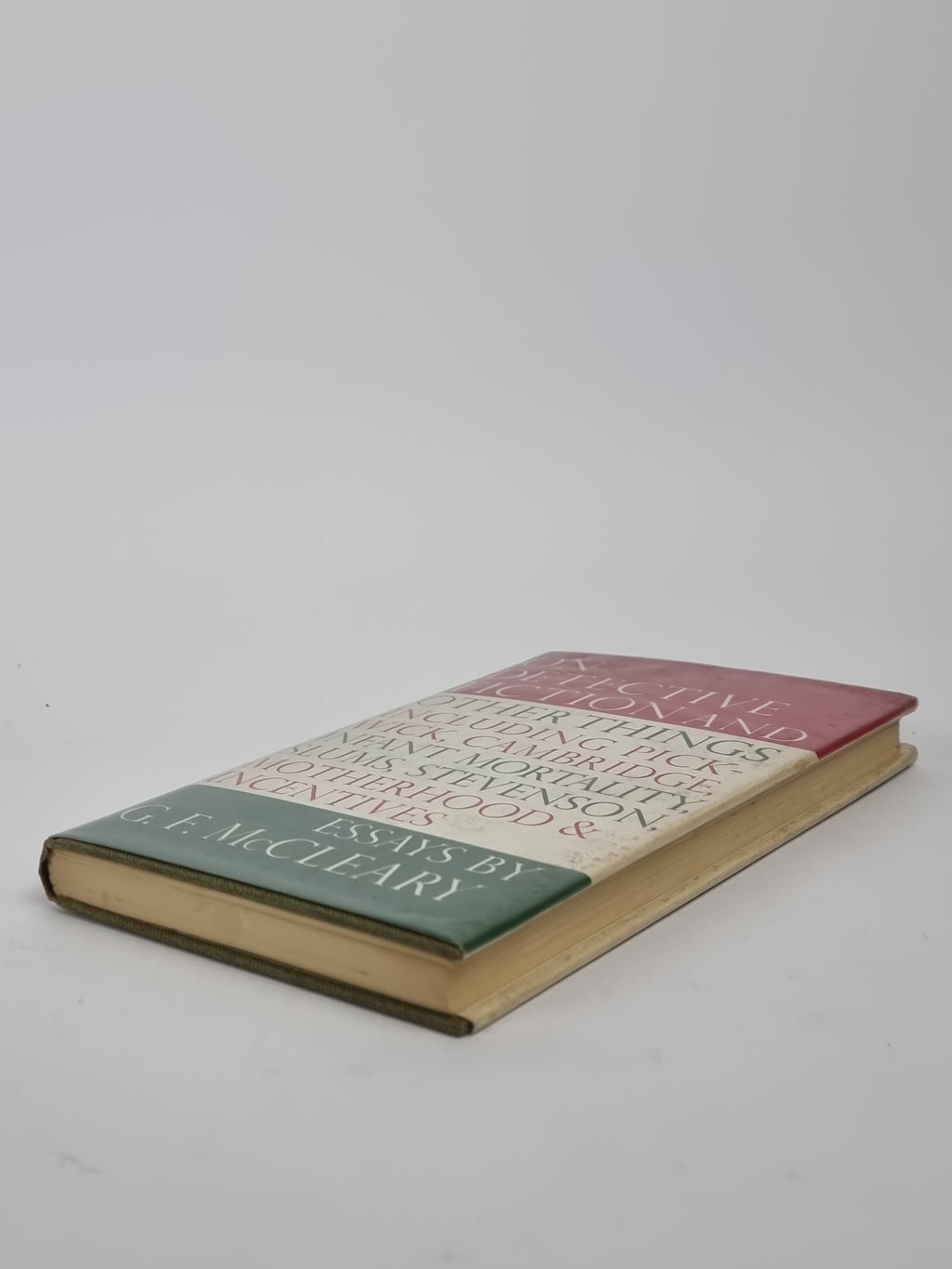 On Detective Fiction and Other Things Including Pickwick, Cambridge, Infant Mortality, Slums, Stevenson...