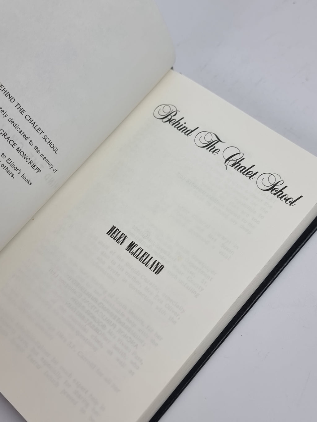 Behind the Chalet School, Helen McClelland — 1986 Reissue