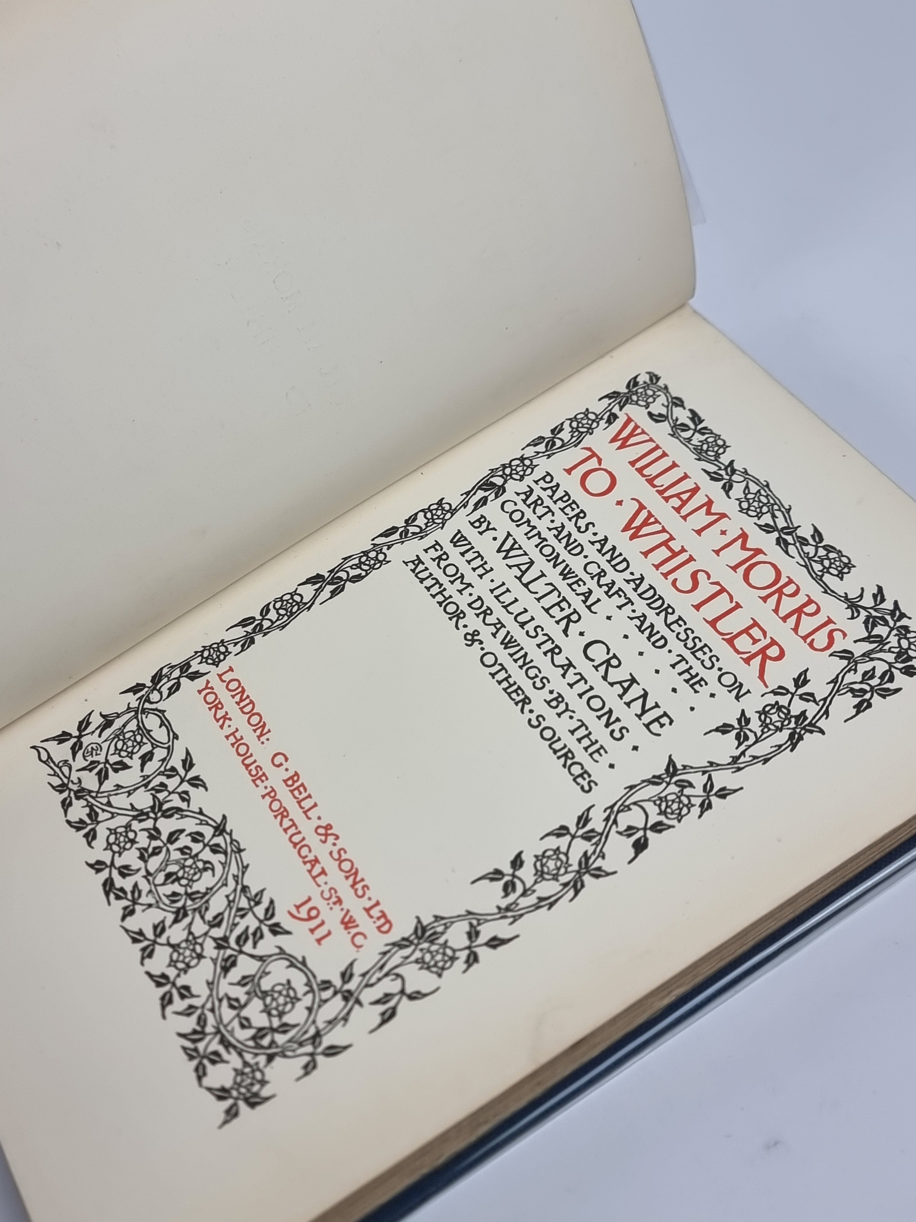 William Morris to Whistler, Walter Crane — 1st Edition, Limited