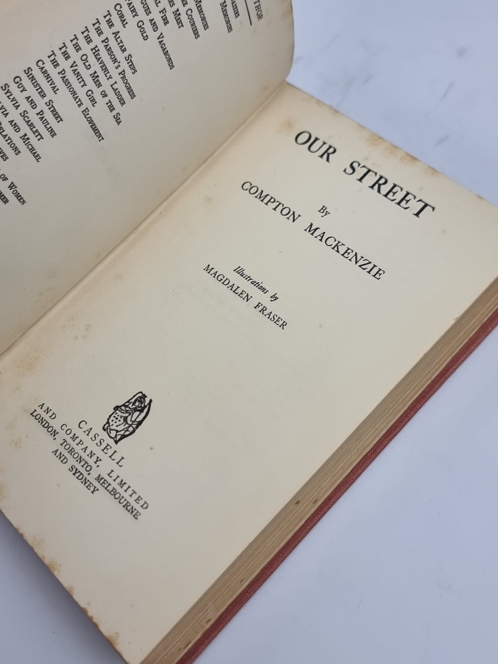 Our Street, Compton Mackenzie — 1st Edition
