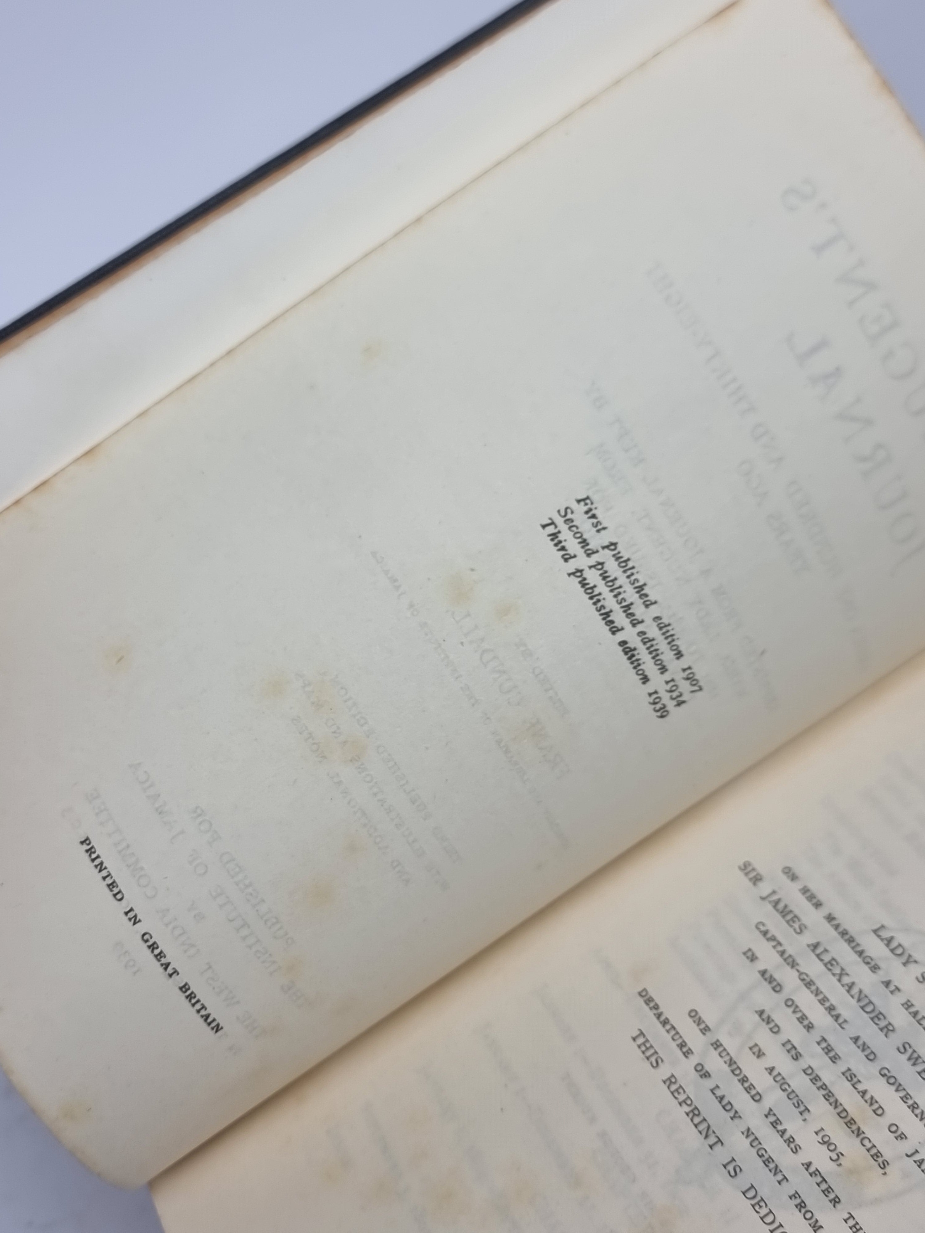 Lady Nugent's Journal: Jamaica One Hundred and Thirty-Eight Years Ago, Maria, Lady Nugent
