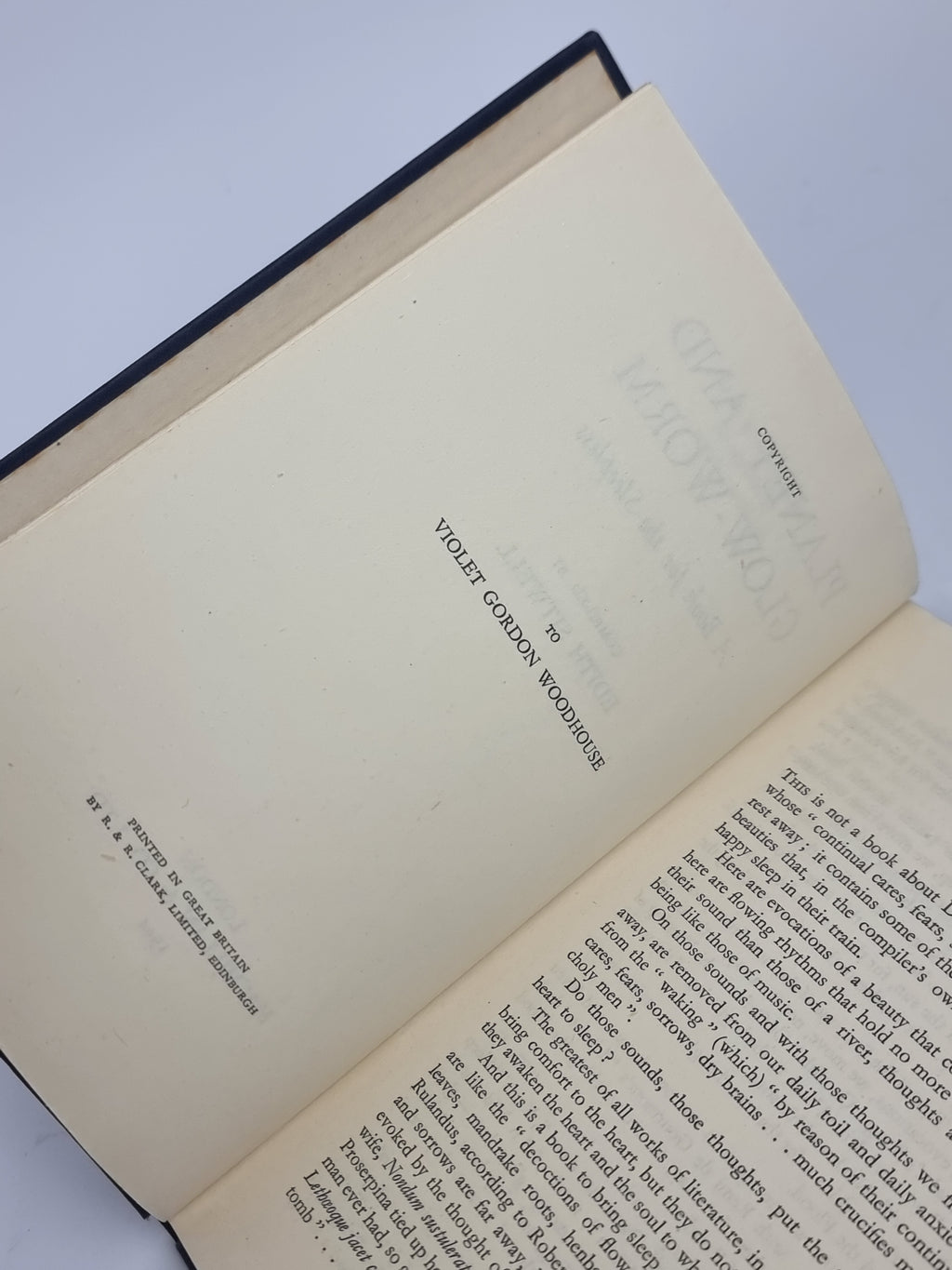 Planet and Glow-Worm: A Book for the Sleepless, Edith Sitwell (Compiler) — 1st Edition