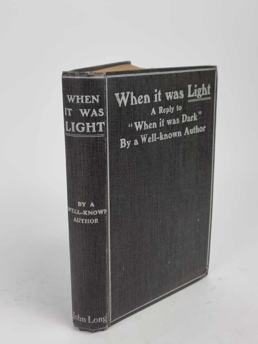 When It Was Light: A Reply to "When It Was Dark", [Andrew Lang] "By A Well-known Author"