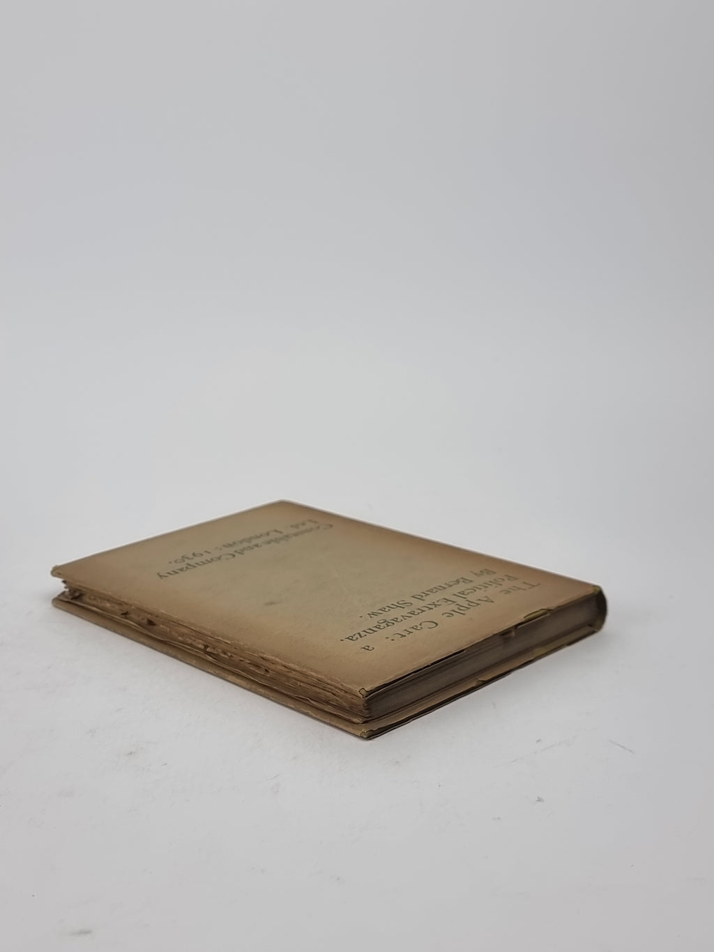 The Apple Cart: A Political Extravaganza, Bernard Shaw — 1st Edition