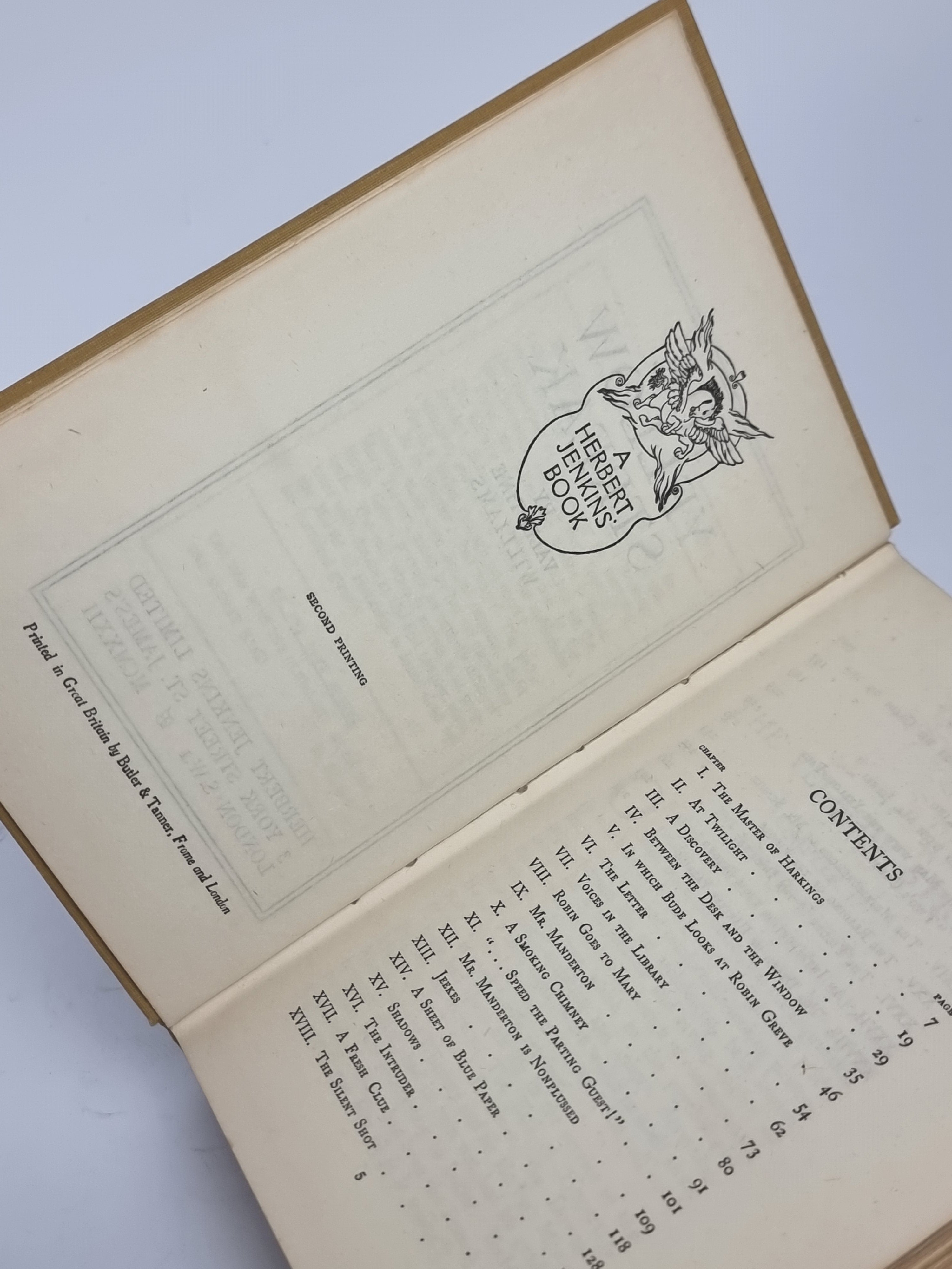 The Yellow Streak, Valentine Williams — 2nd Printing