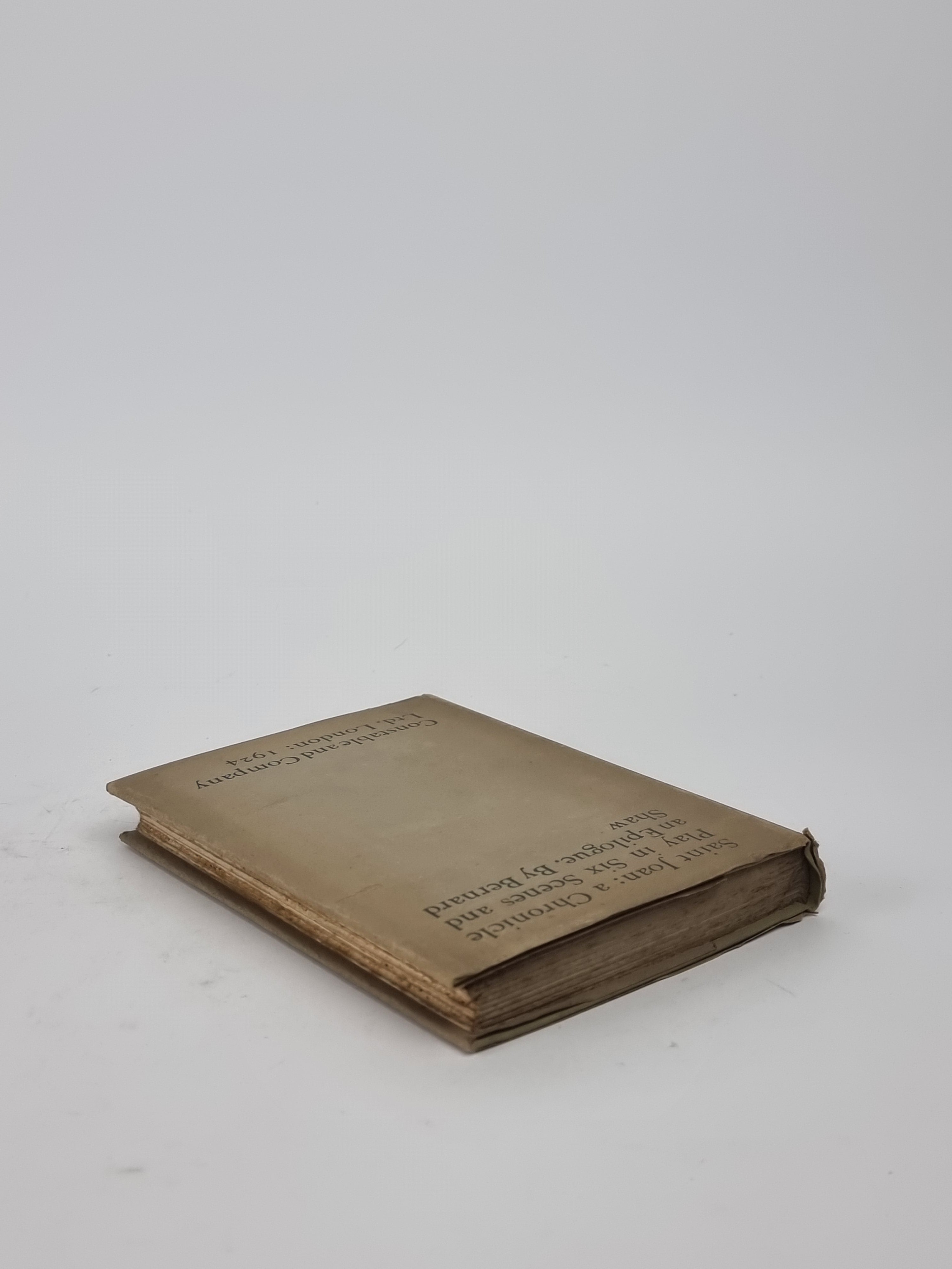 Saint Joan: a Chronicle Play in Six Scenes and an Epilogue, Bernard Shaw — 1st Edition