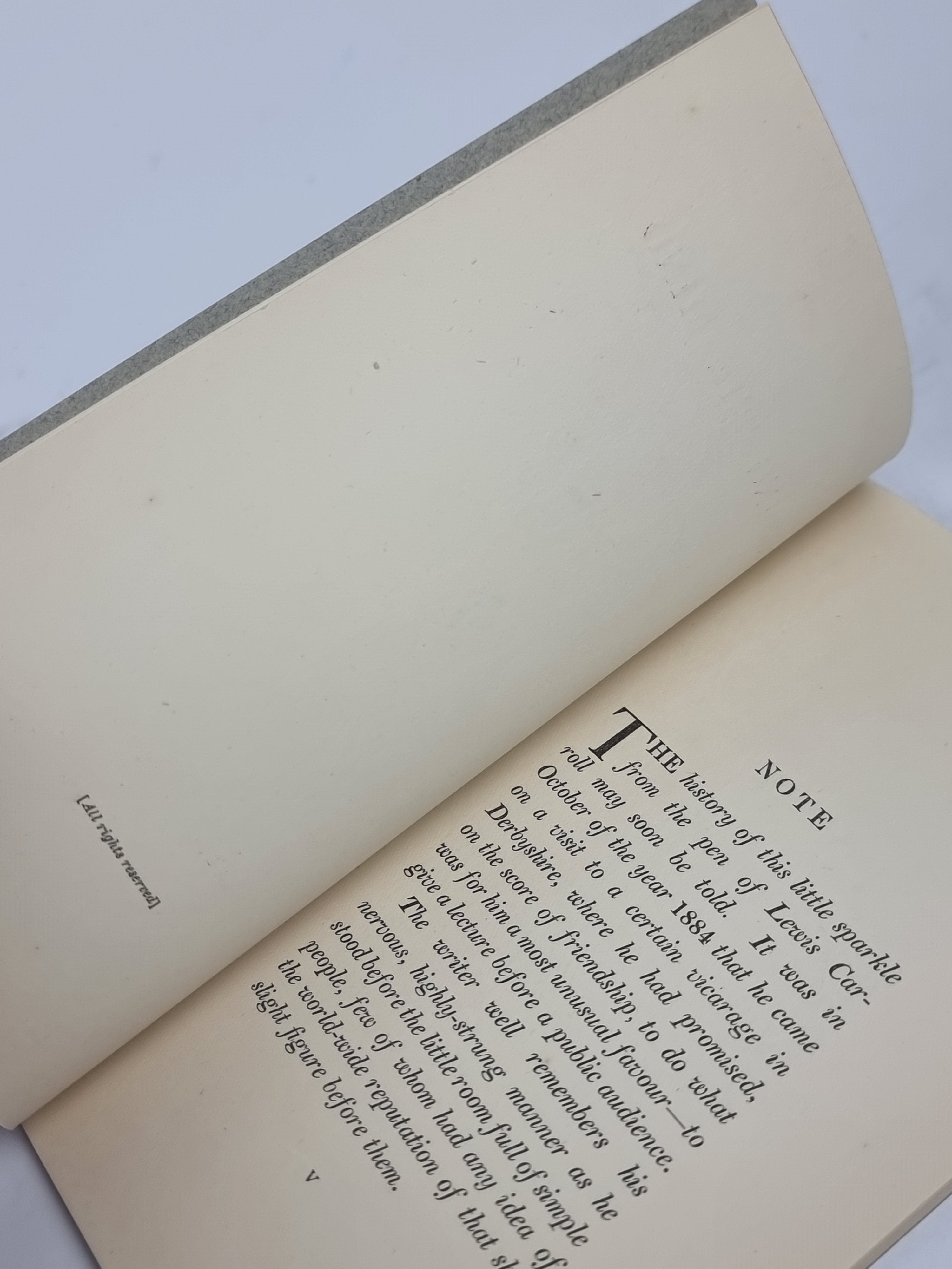 Feeding the Mind, Lewis Carroll — 1st Edition