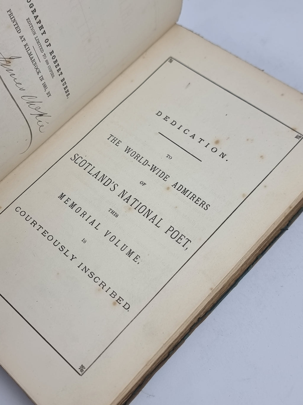 The Bibliography of Robert Burns, Compiled by James M'Kie — 1st Edition, Limited