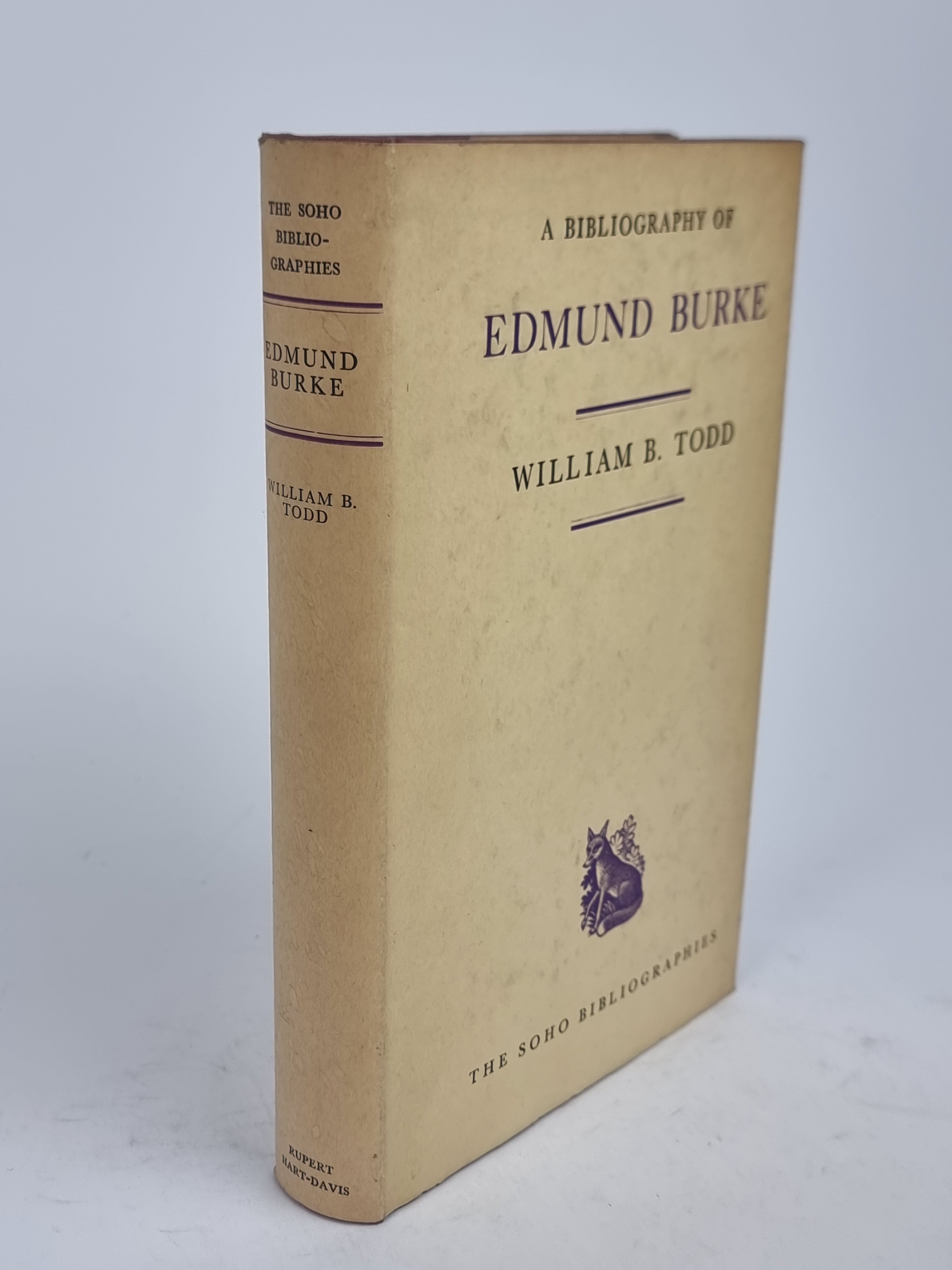 A Bibliography of Edmund Burke, William B. Todd — First Edition