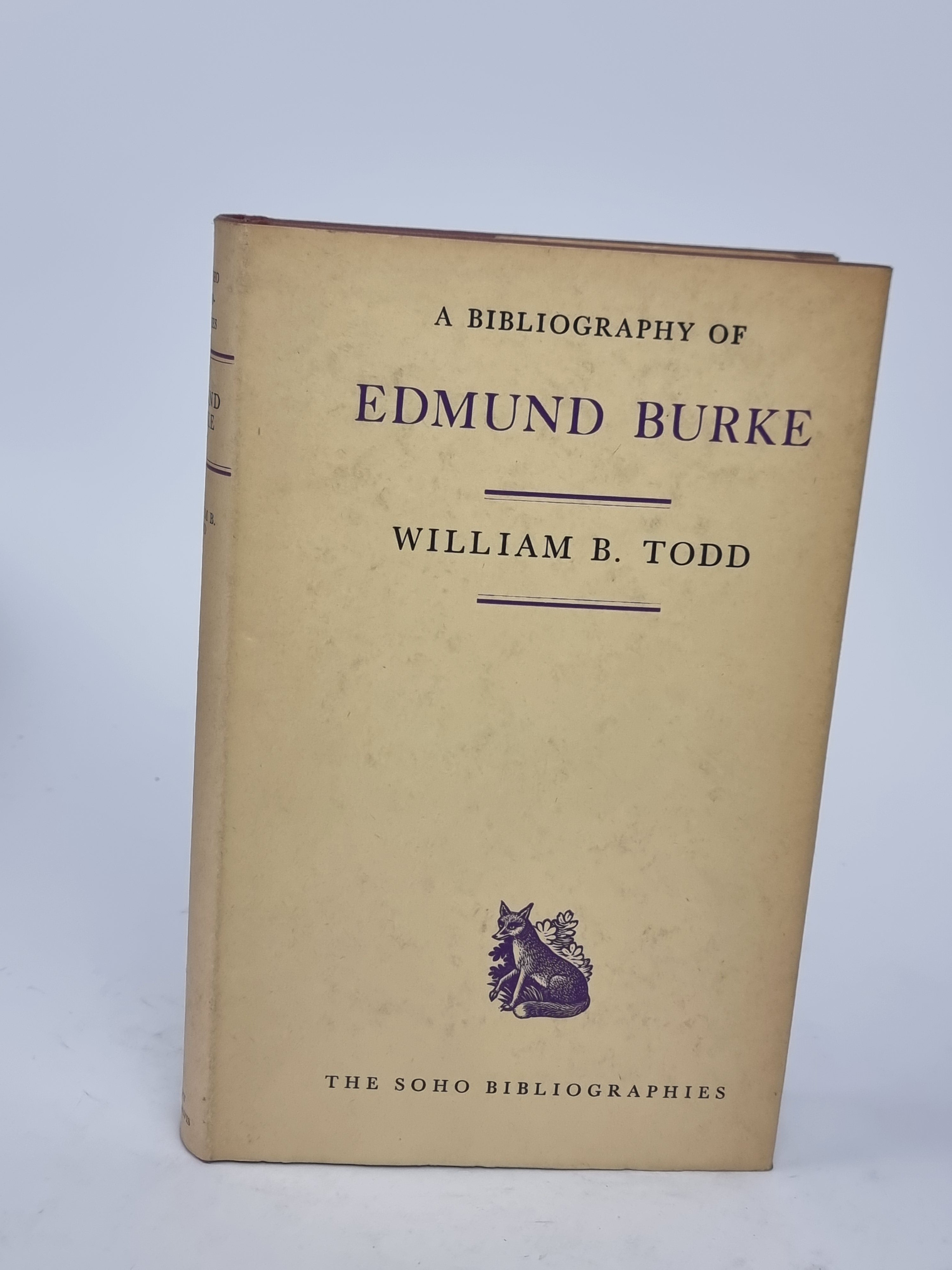 A Bibliography of Edmund Burke, William B. Todd — First Edition