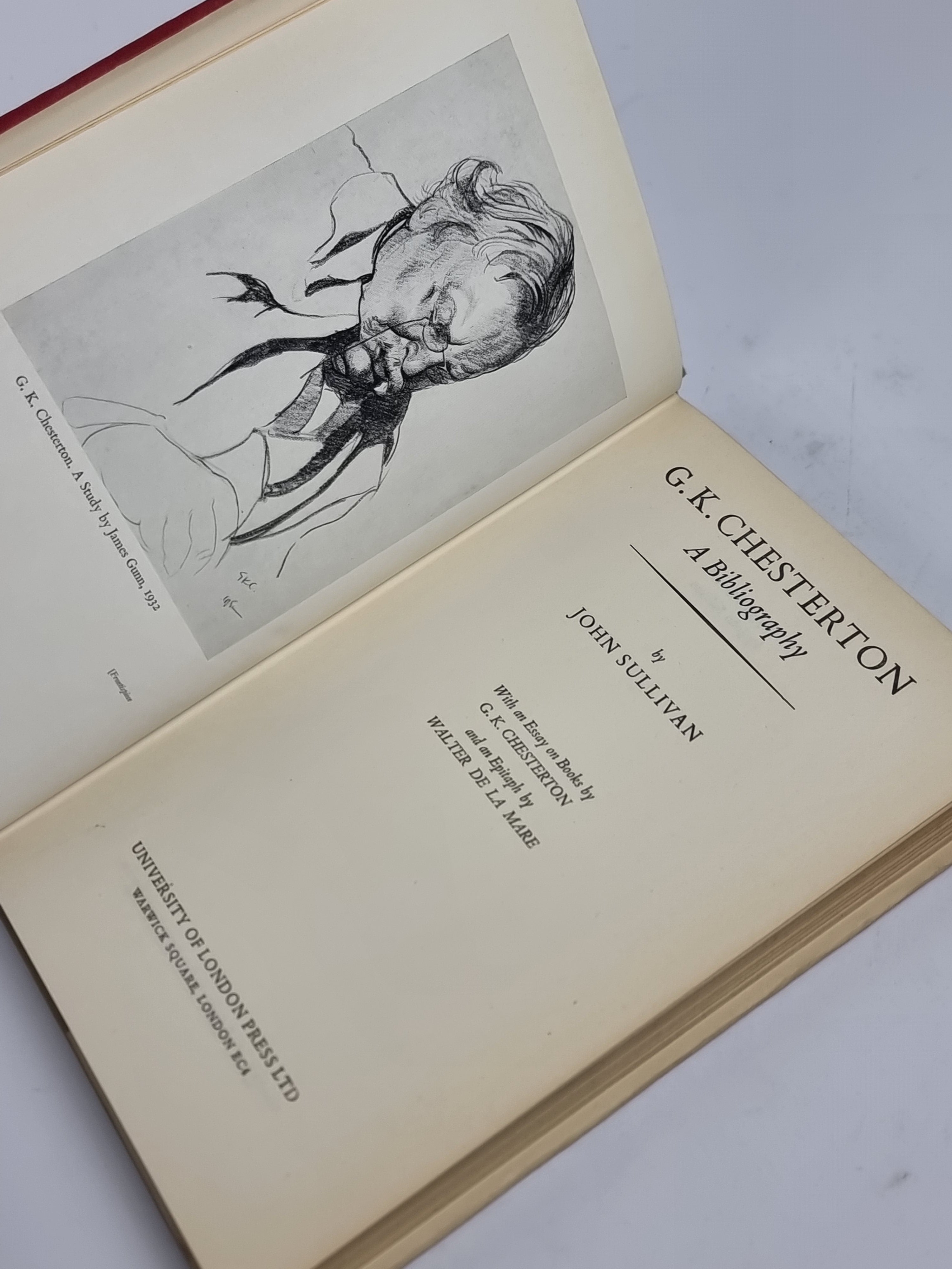 G. K. Chesterton: A Bibliography, John Sullivan — 1st Edition