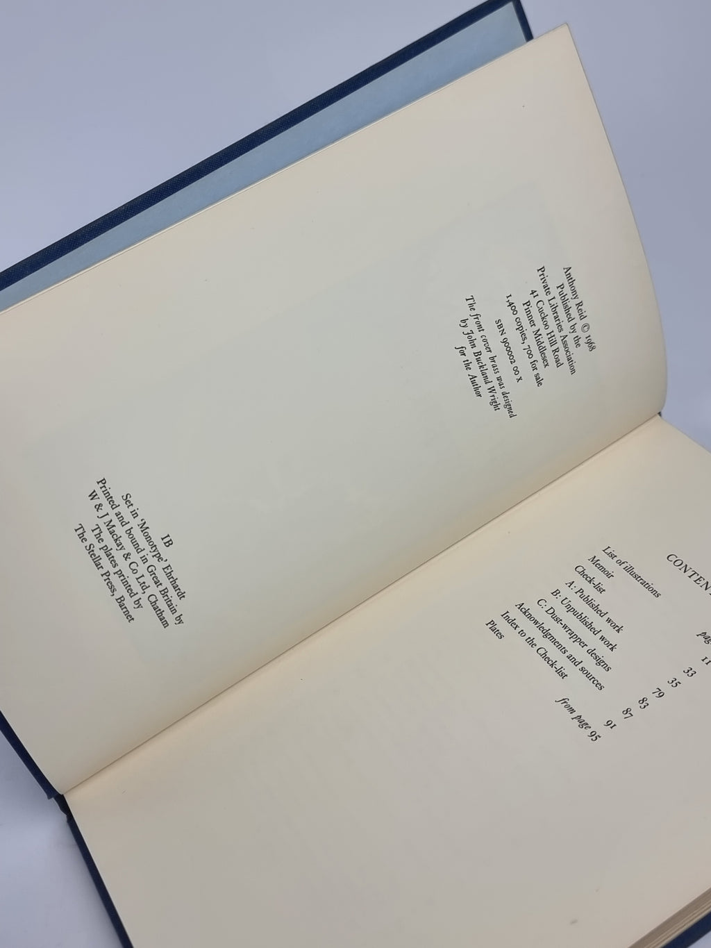 A Check-List of the Book Illustrations of John Buckland Wright, Together with a Personal Memoir
