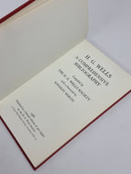 H. G. Wells: A Comprehensive Bibliography, Compiled by The H. G. Wells Society