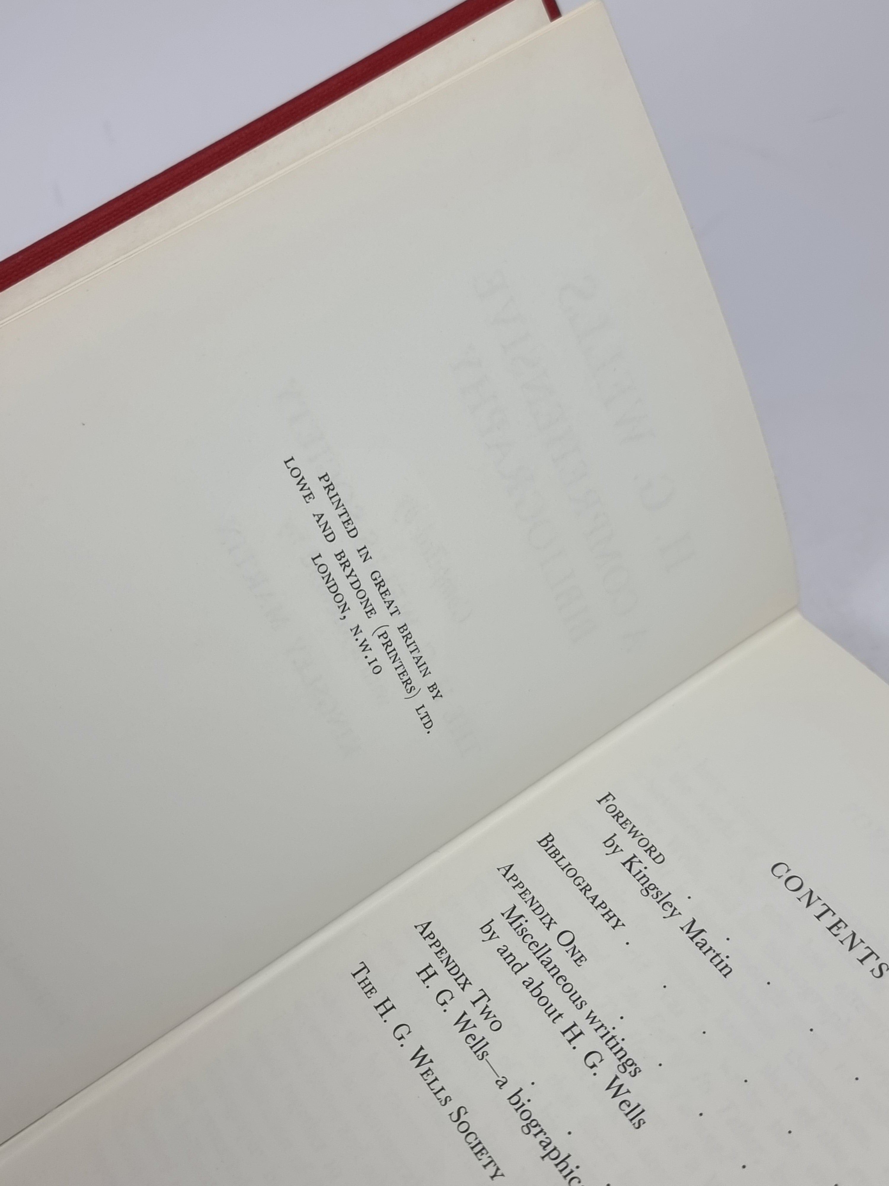 H. G. Wells: A Comprehensive Bibliography, Compiled by The H. G. Wells Society