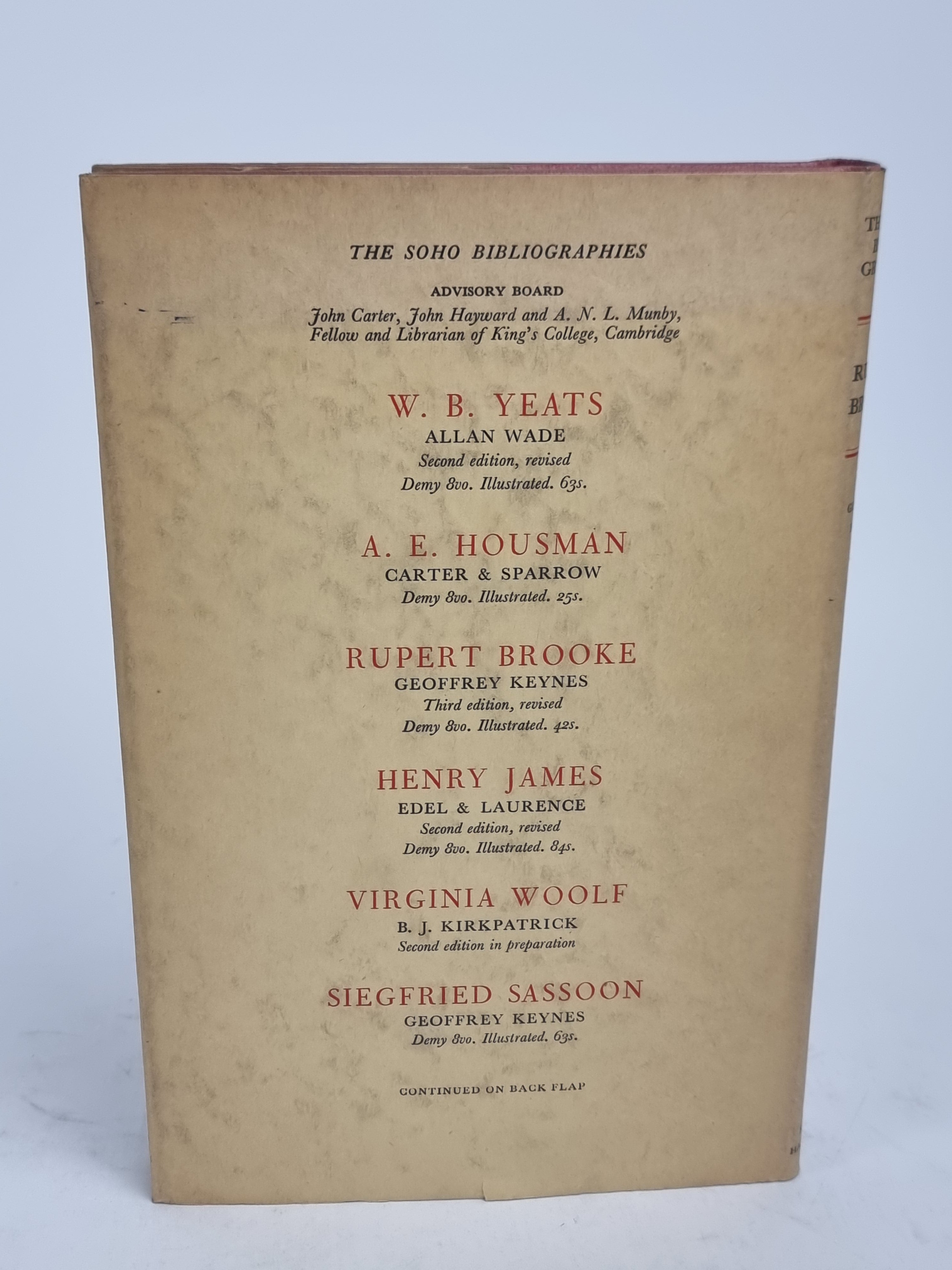 A Bibliography of the Works of Rupert Brooke, Geoffrey Keynes — 3rd Edition