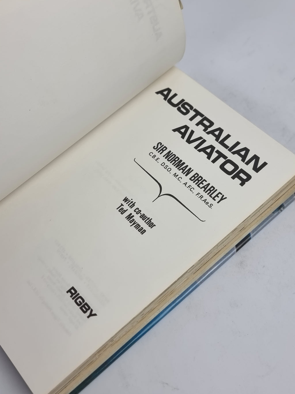 Australian Aviator, Sir Norman Brearley (with Ted Mayman) — 1st Edition