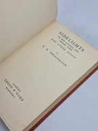 Sidelights on New London and Newer York and Other Essays, G. K. Chesterton — 1st Ed