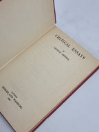 DraftCritical Essays, George Orwell — 1st Edition