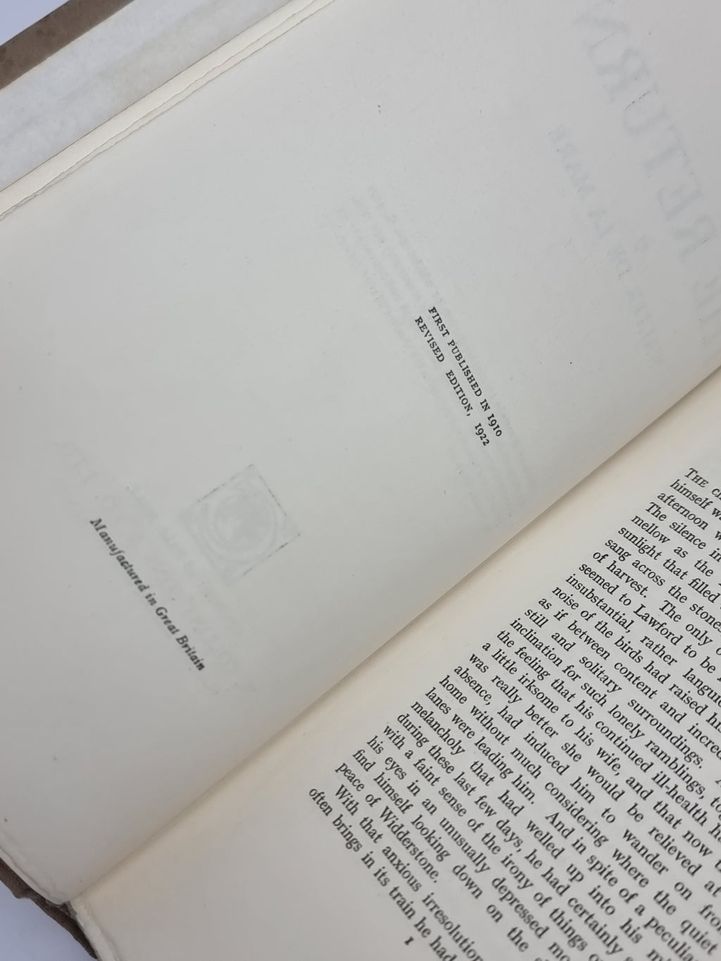 The Return, Walter de la Mare — Revised Limited Edition