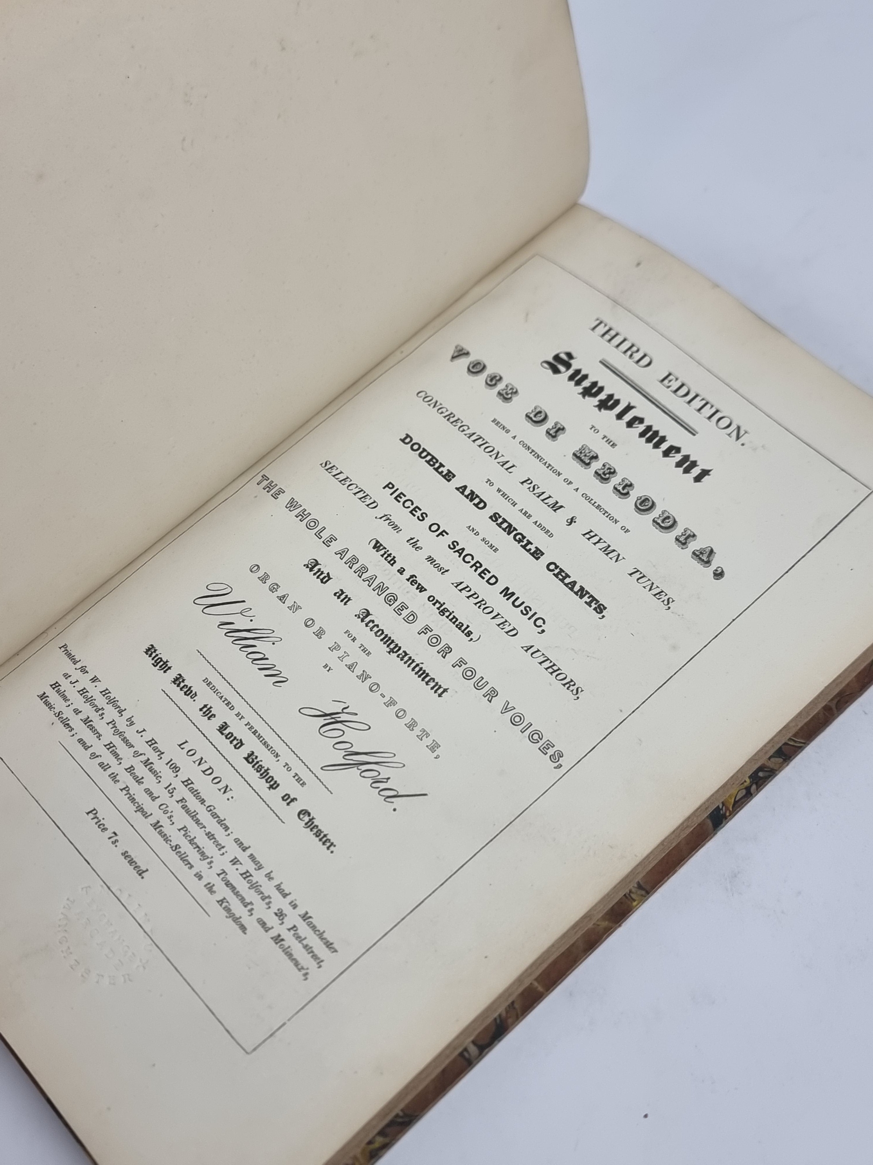 Supplement to the Voce Di Melodia, William Holford — 3rd Edition