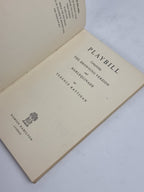 Playbill, Terence Rattigan — 1st Edition