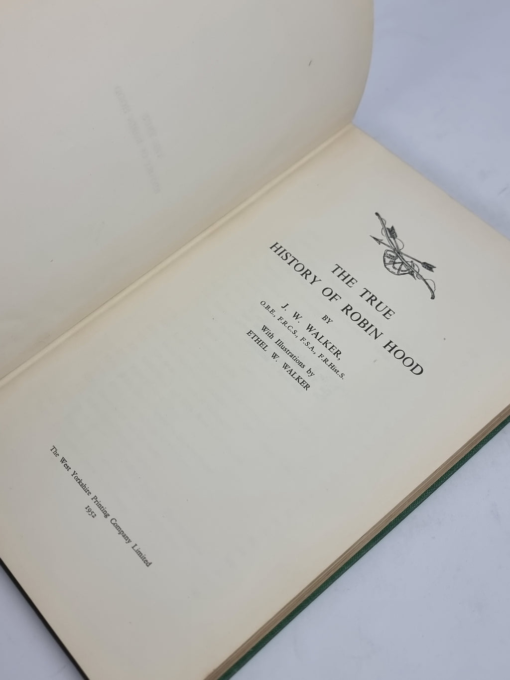 The True History of Robin Hood, J. W. Walker — 1st Edition