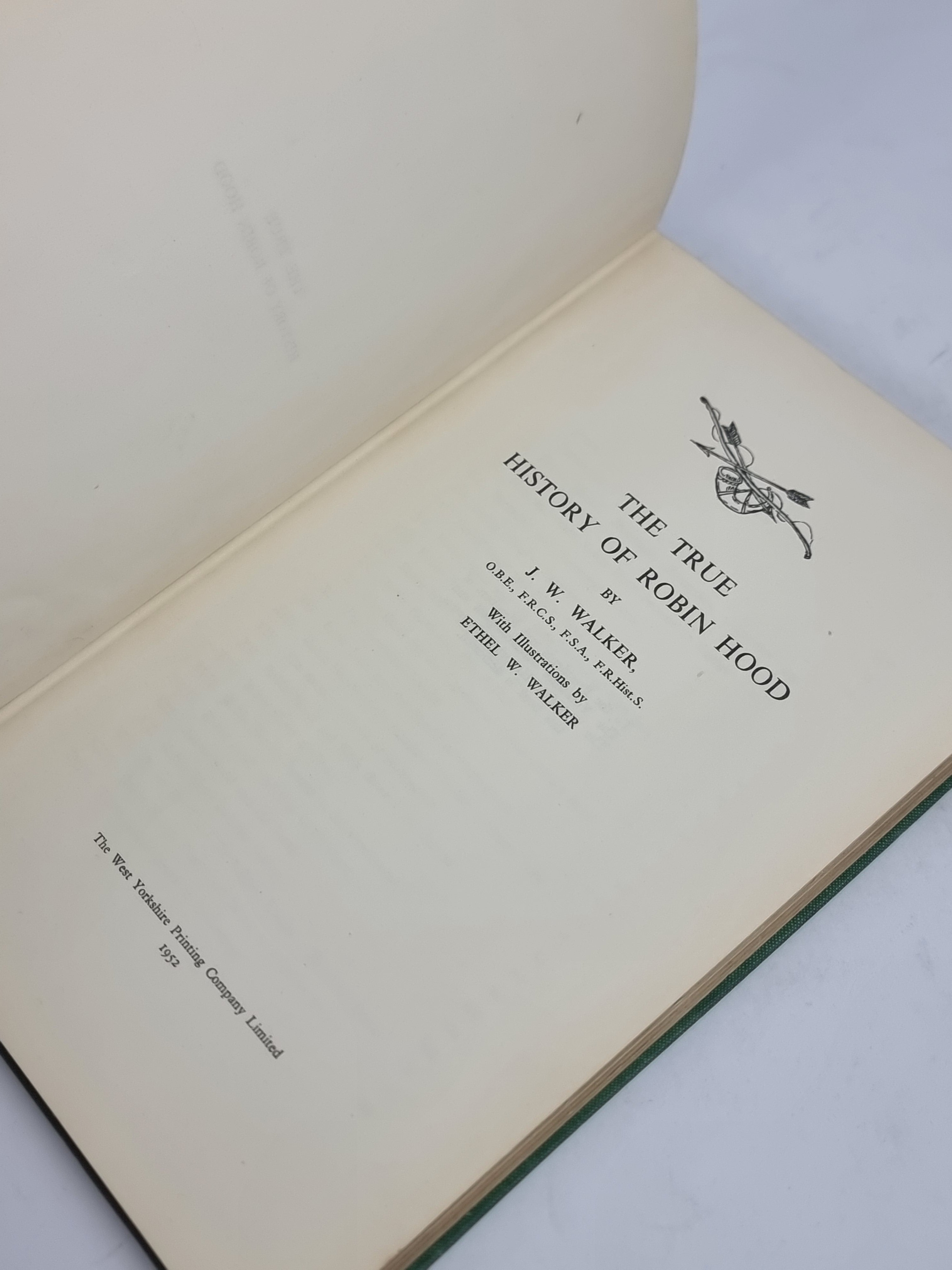 The True History of Robin Hood, J. W. Walker — 1st Edition