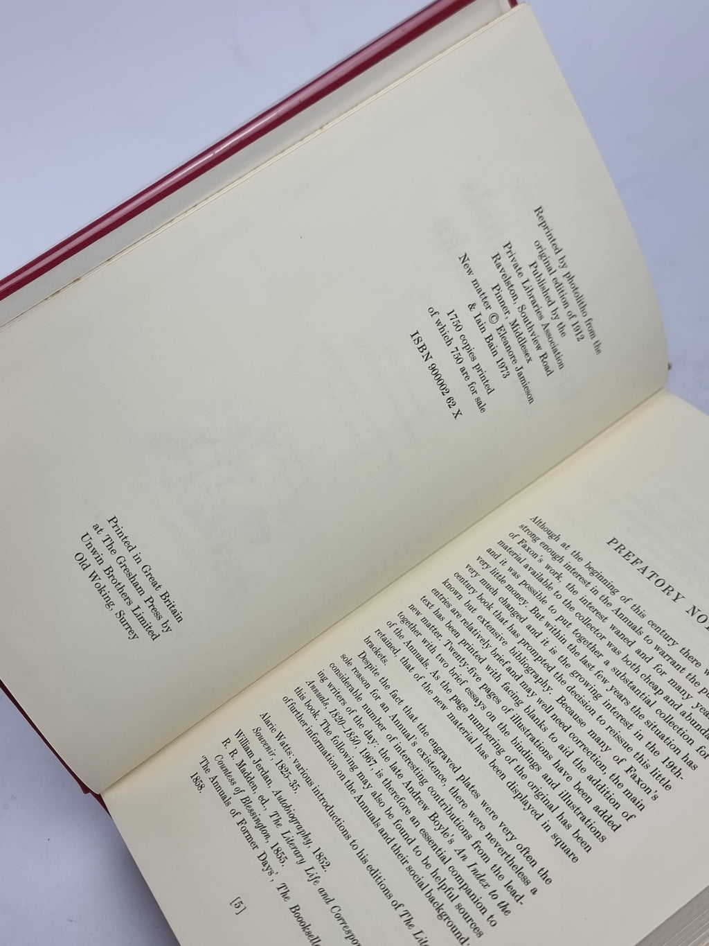 Literary Annuals and Gift Books: A Bibliography 1823-1903, Frederick W. Faxon