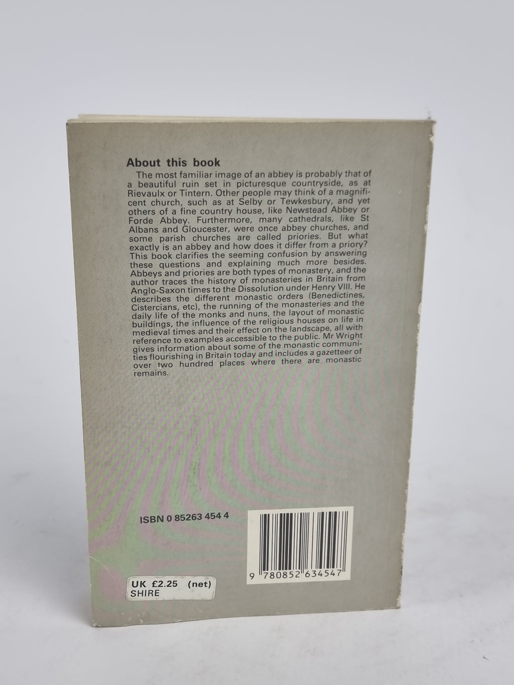 Discovering Abbeys and Priories, Geoffrey N. Wright — 1989 Reprint