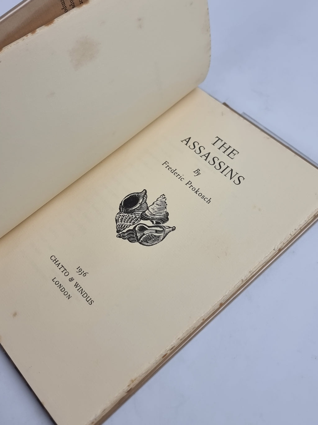 The Assassins, Frederic Prokosch — 1st Edition