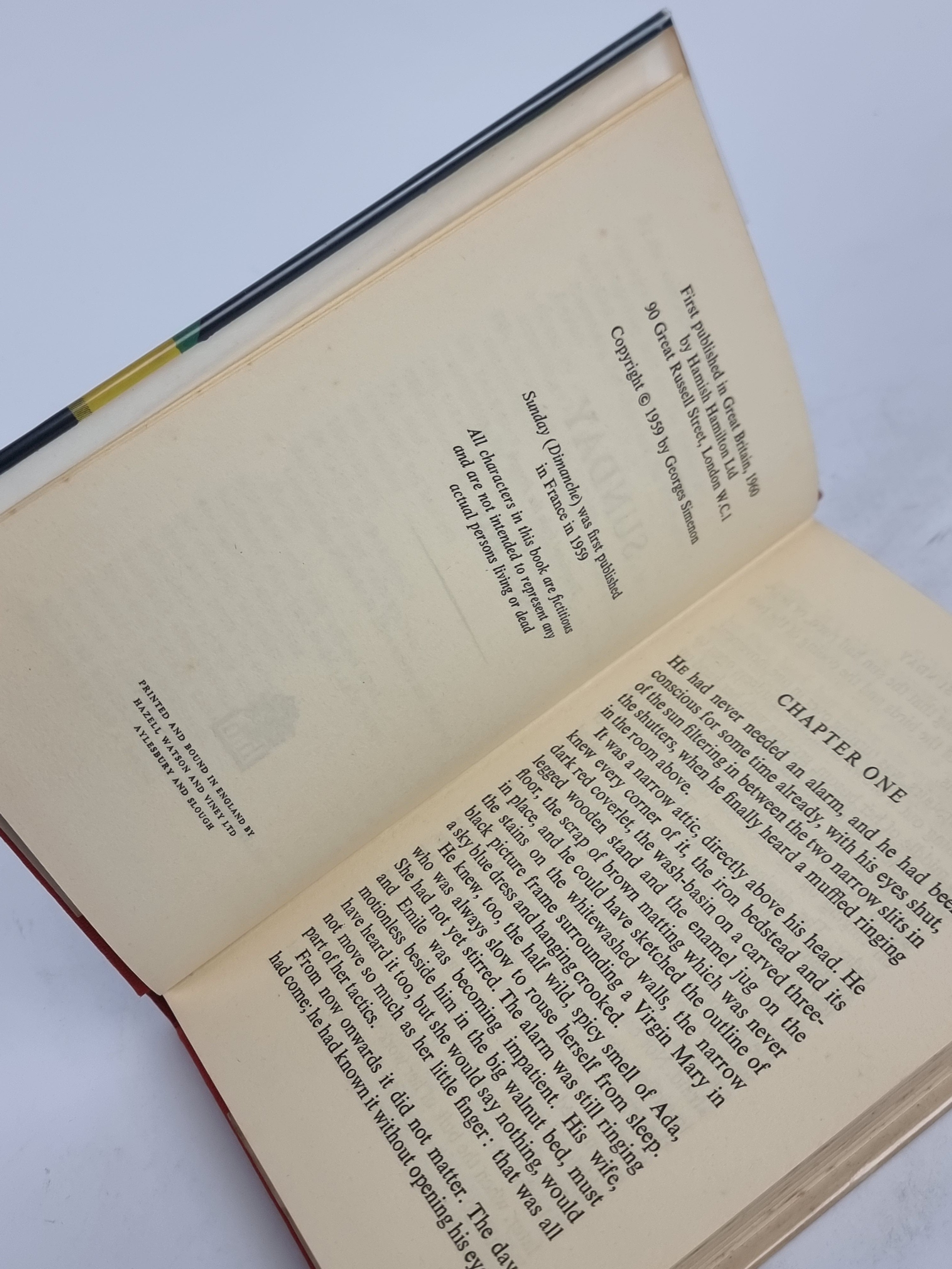 Sunday, Georges Simenon — 1st UK Edition