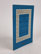 The Literature of Politics, T. S. Eliot — 1st Edition