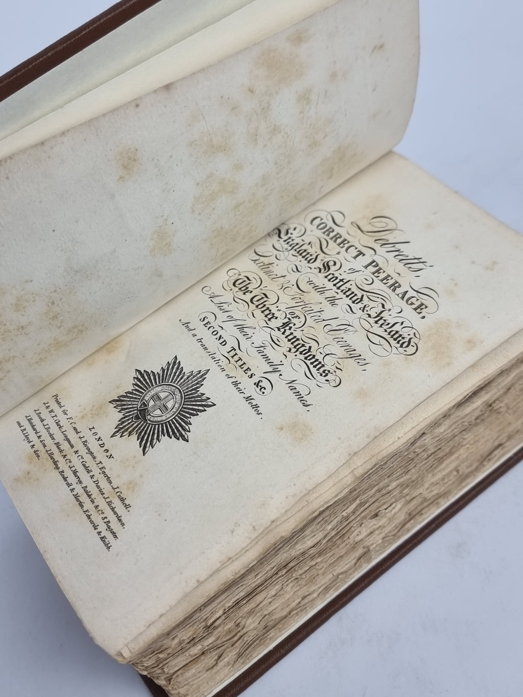The Peerage of the United Kingdom of Great Britain & Ireland (Vol. I. England)