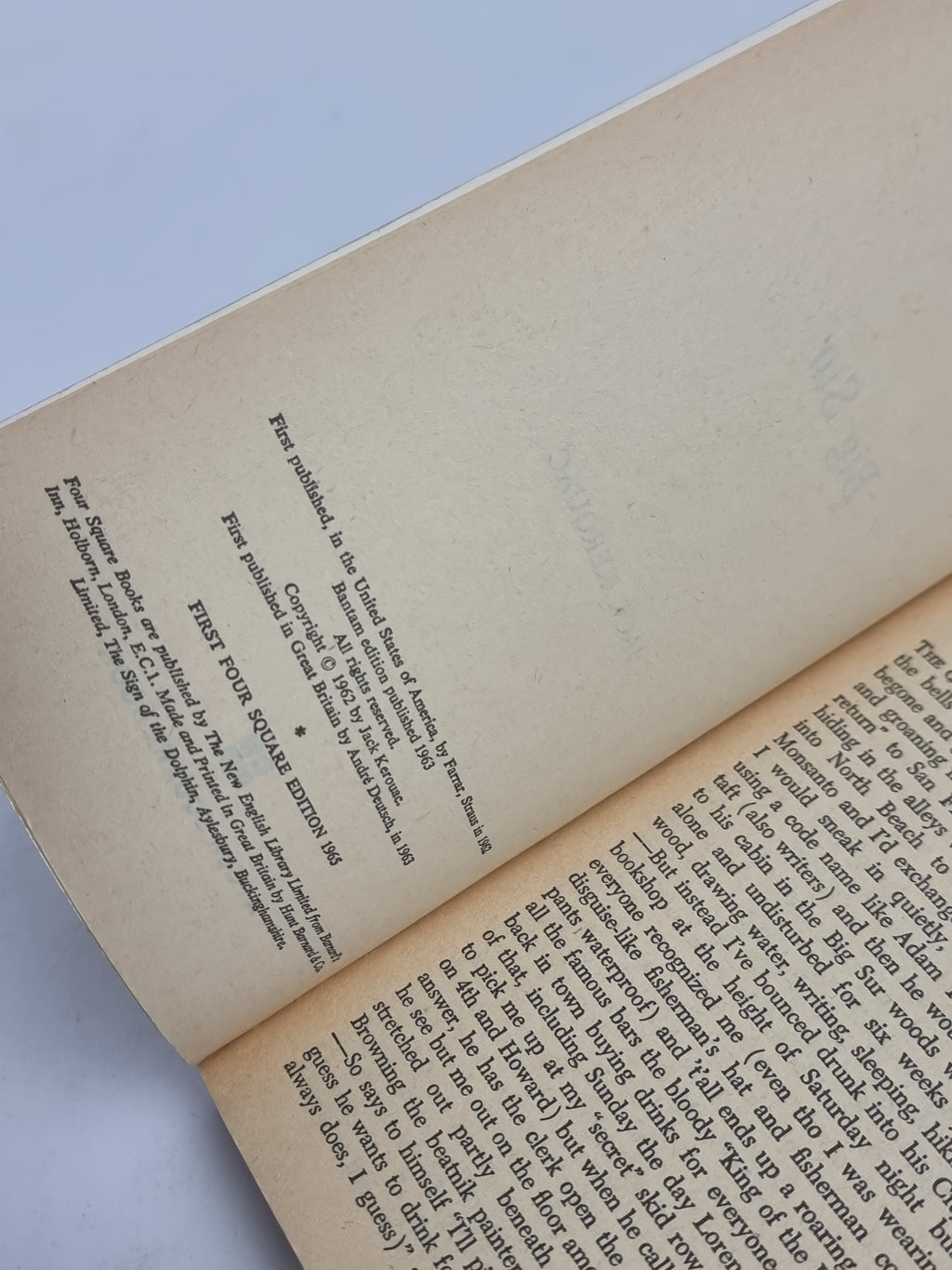 Big Sur, Jack Kerouac — 1st Four Square Edition