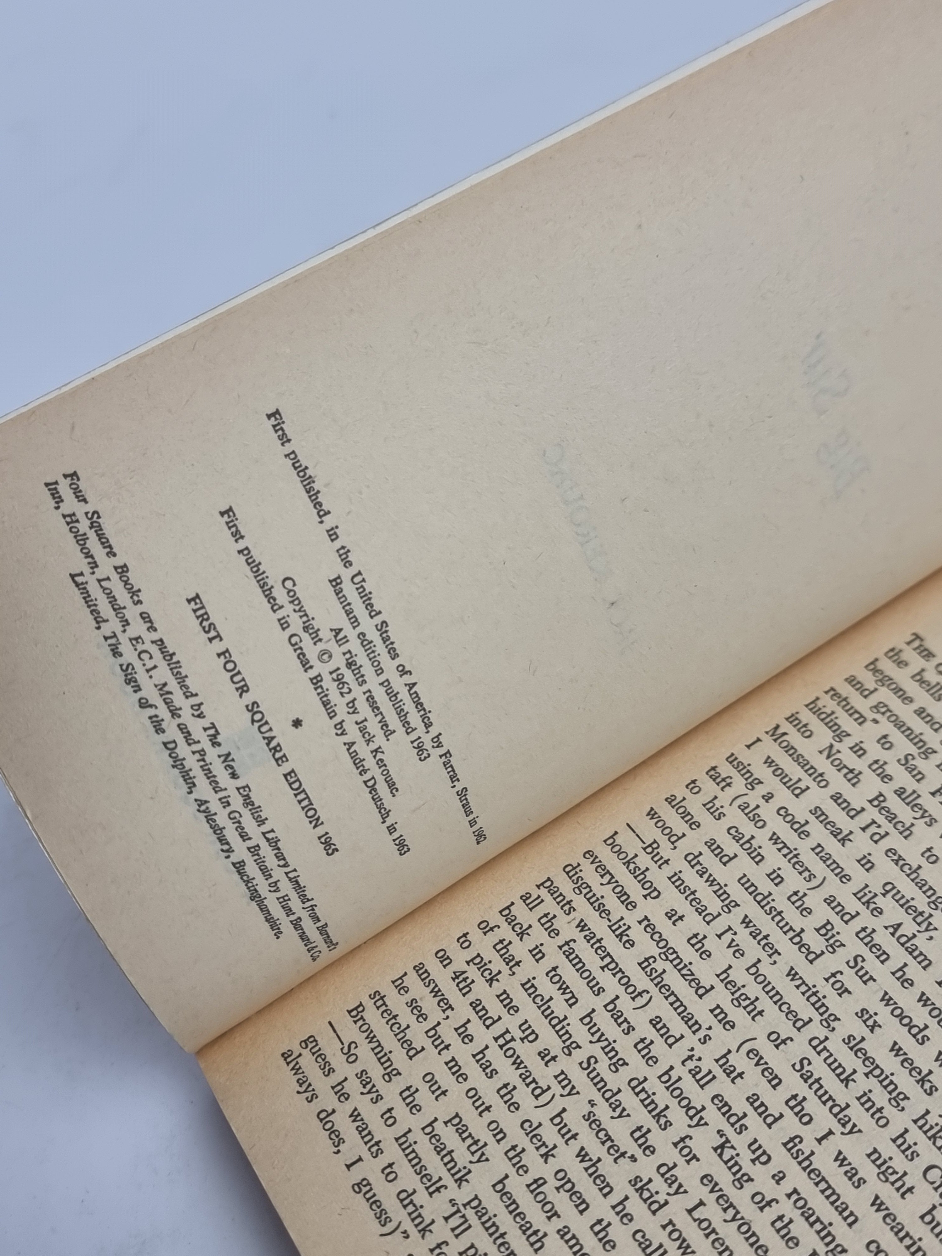 Big Sur, Jack Kerouac — 1st Four Square Edition