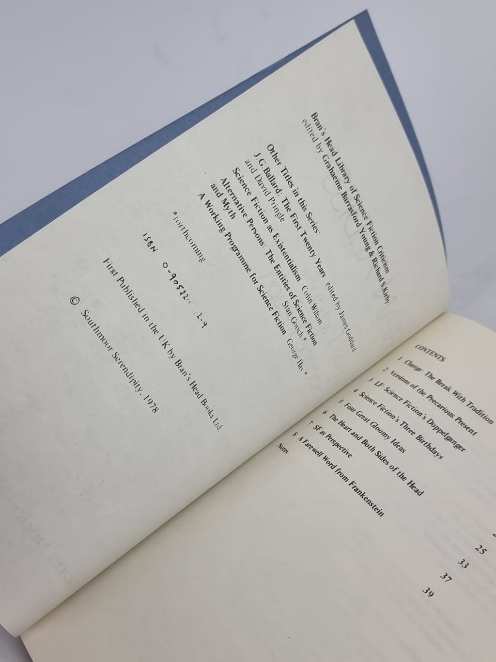 Science Fiction as Science Fiction, Brian Aldiss — 1st Edition